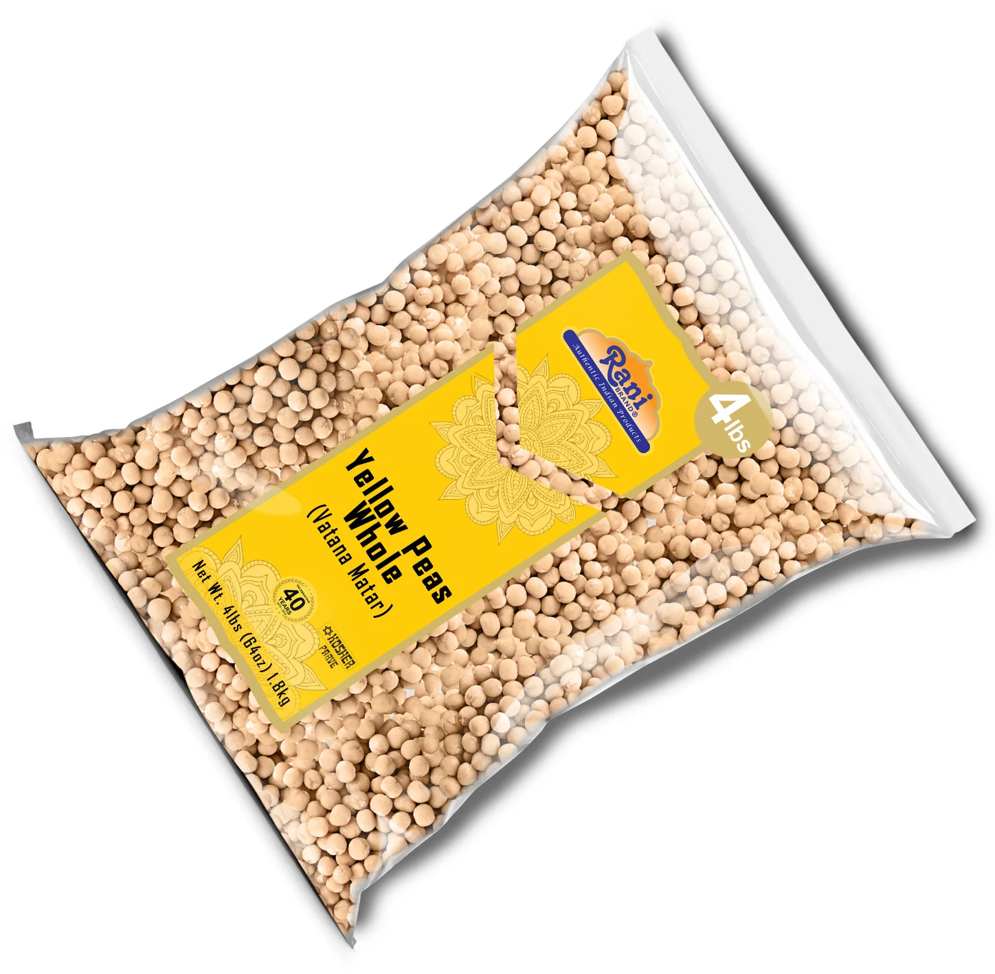Rani Yellow Peas Whole, Dried (Vatana, Matar) 64oz (4lbs) 1.81kg ~ All Natural | Vegan | Gluten Friendly | Kosher | Product of USA - Image 8
