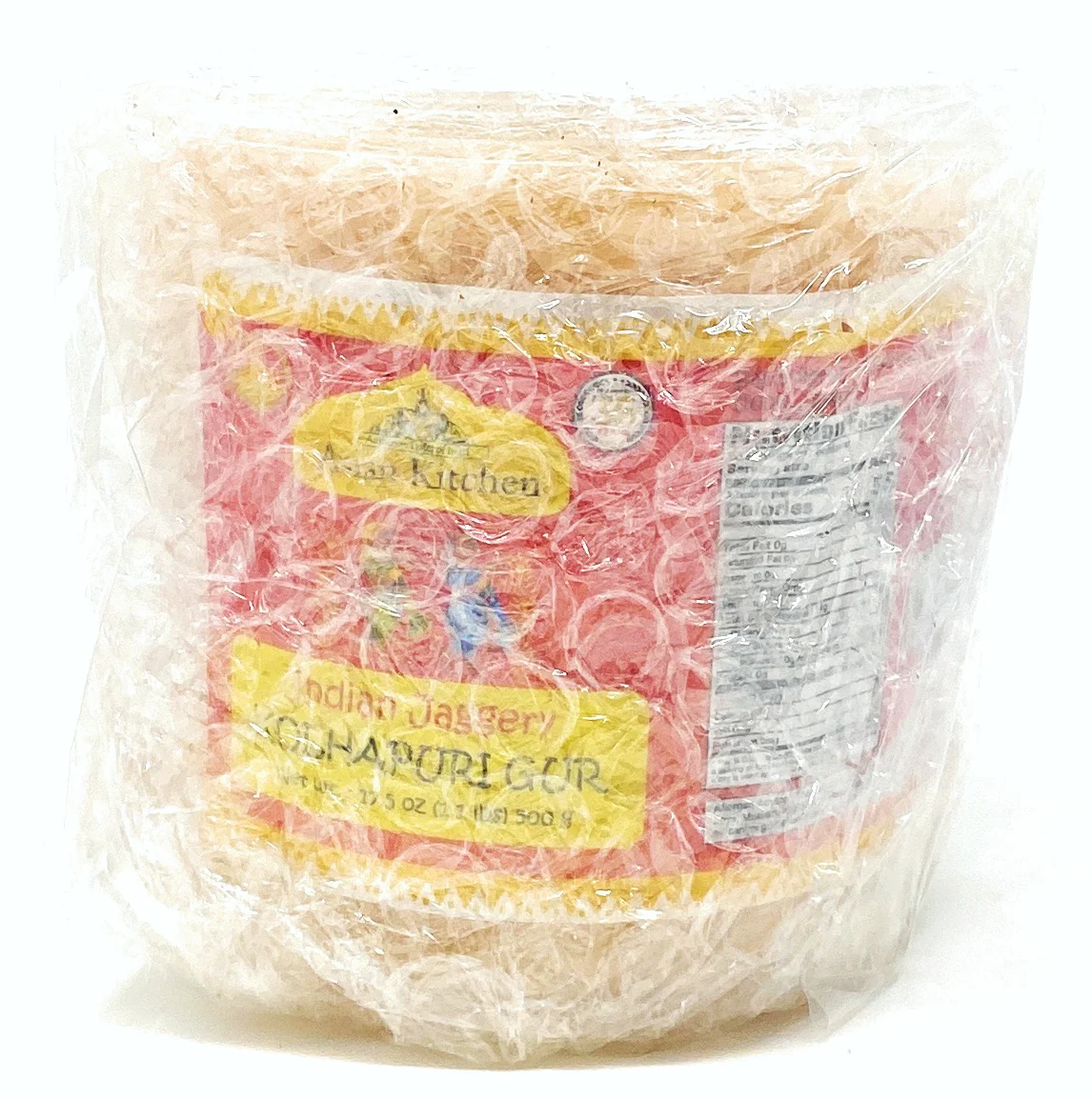 Asian Kitchen Kolhapuri Gur (Jaggery) 17.5oz (1.1lbs) 500g PET Jar ~ Unrefined Cane Sugar | No Color added | Gluten Friendly | Vegan | NON-GMO - Image 2