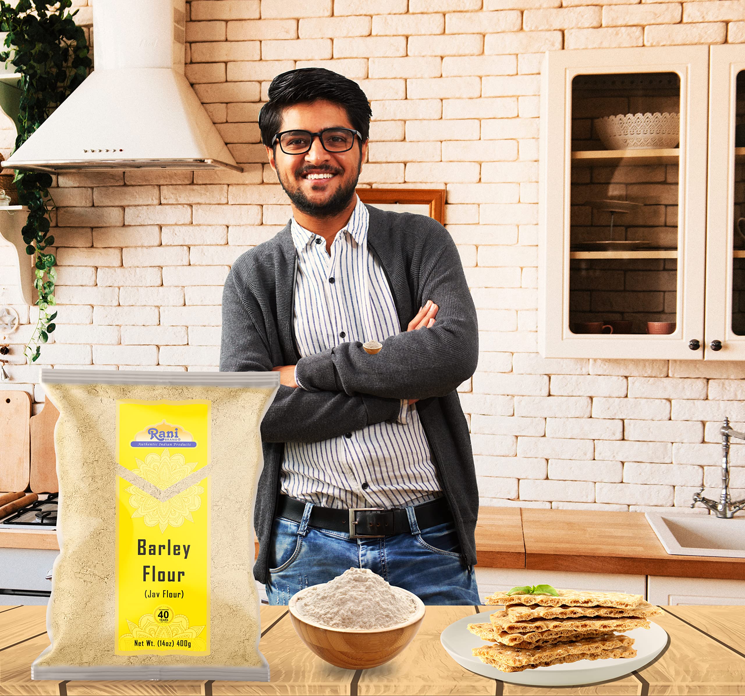 Rani Barley (Jav) Flour 14oz (400g) ~ All Natural | Gluten Friendly | Stone Ground | Vegan | NON-GMO | Kosher - Image 2