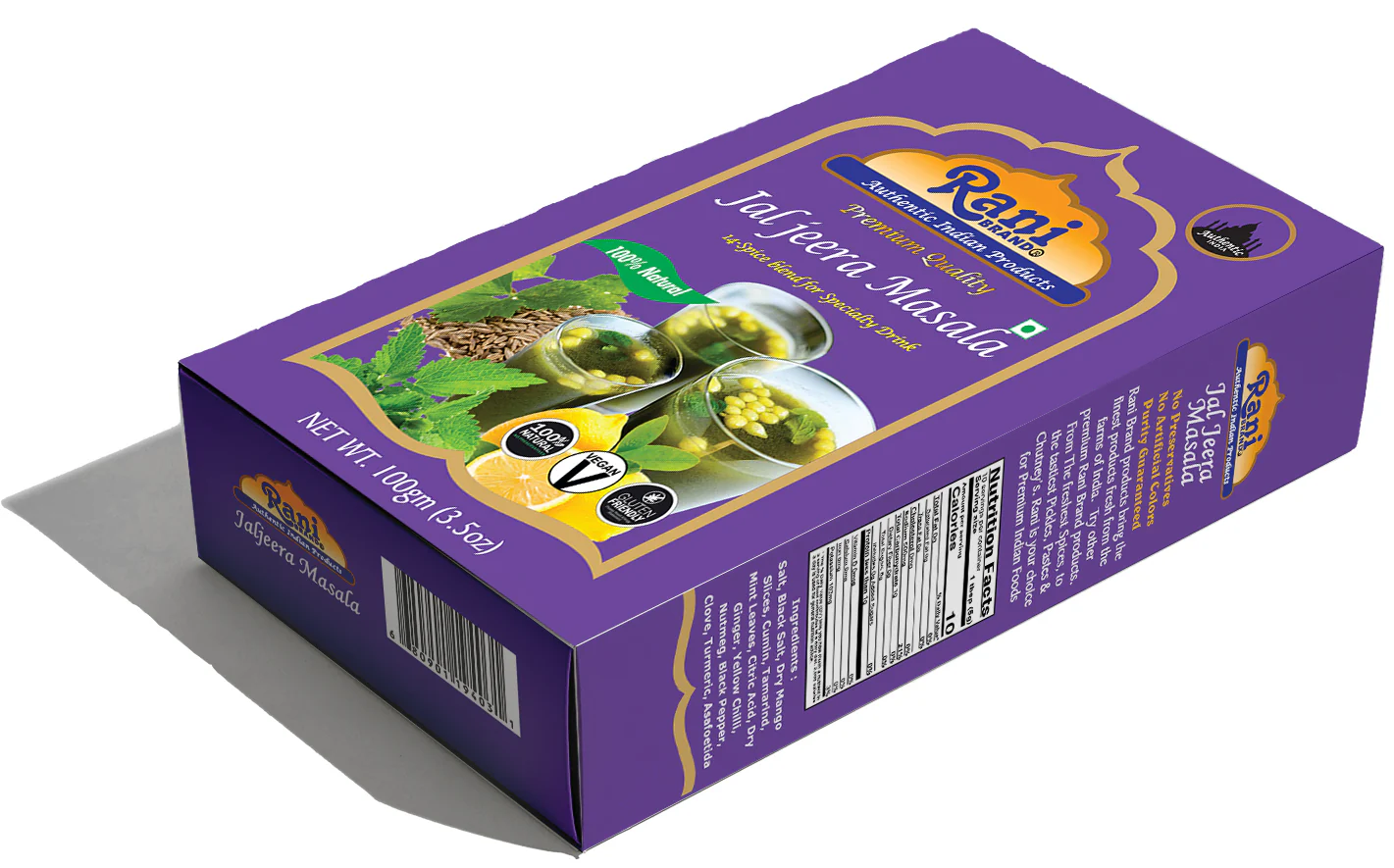 Rani Jal Jeera Masala (14-Spice blend for Spicy Indian Drink) 3.5oz (100g) ~ All Natural | Vegan | No Colors | Gluten Friendly | NON-GMO | Indian Origin - Image 6