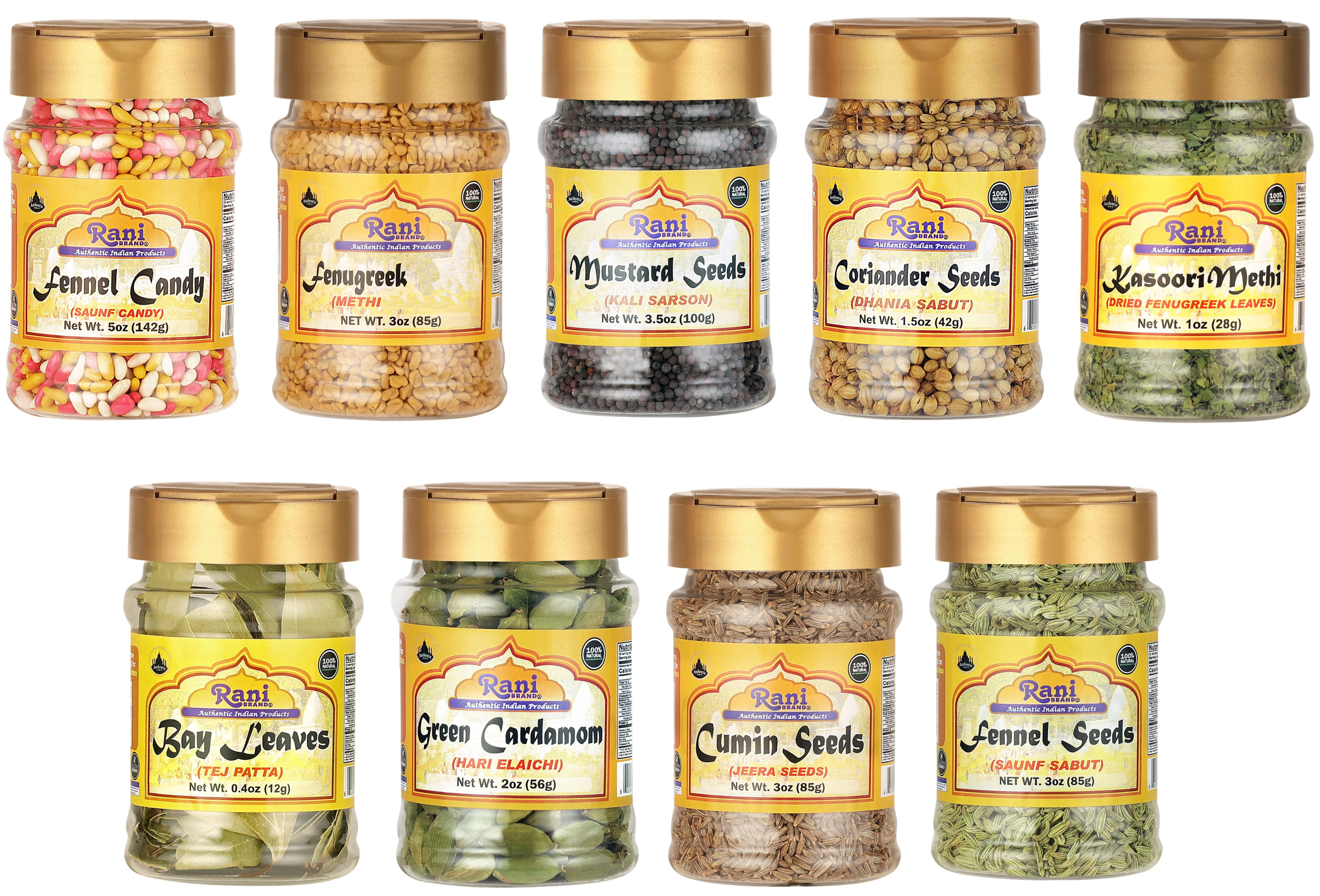 Rani Essential Indian Whole Spices 9 Bottle Gift Box Set, Average Weight per Bottle 3oz (85g), Indian Cooking, Makes a Great Gift! - Image 3