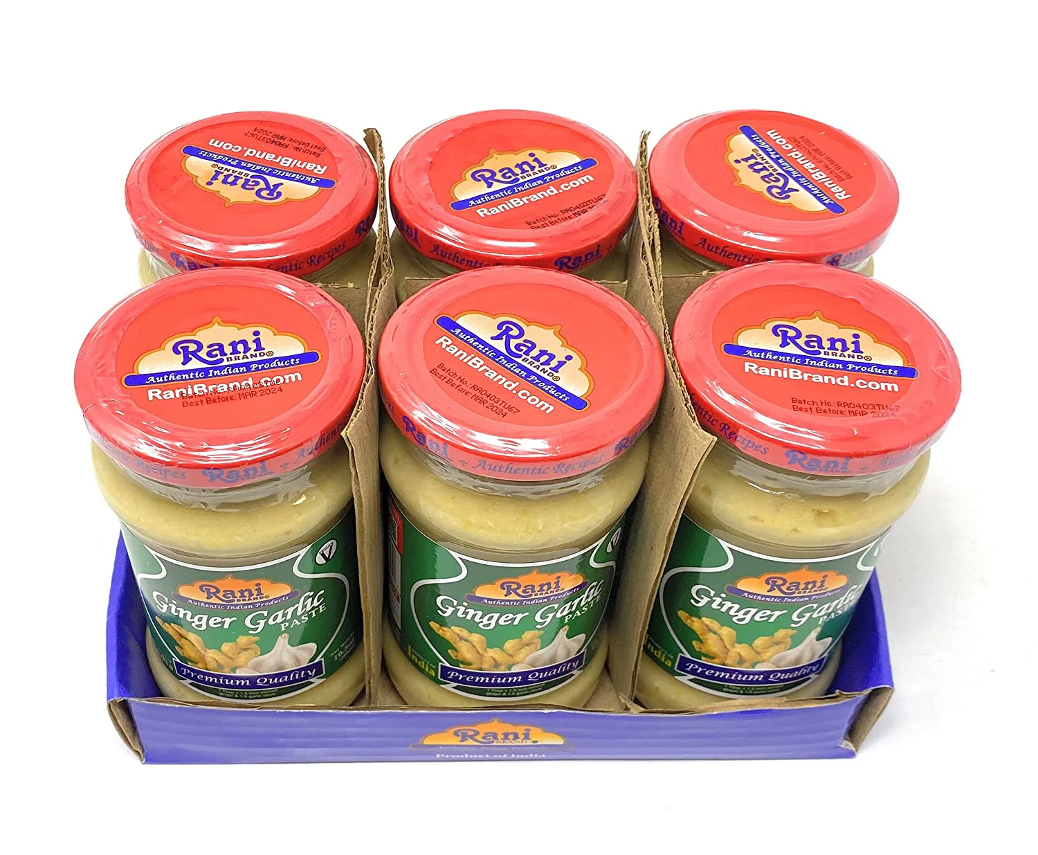 Rani Ginger-Garlic Cooking Paste 10.58oz (300g) ~ Pack of 6 ~ Vegan | Glass Jar | Gluten Free | NON-GMO | No Colors | Indian Origin - Image 7
