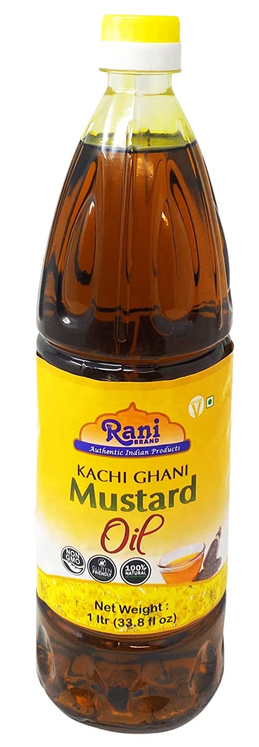 Rani Mustard Oil (Kachi Ghani) 33.8 Ounce (1 Liter) Pack of 12, NON-GMO | Gluten Free | Vegan | 100% Natural - Image 3