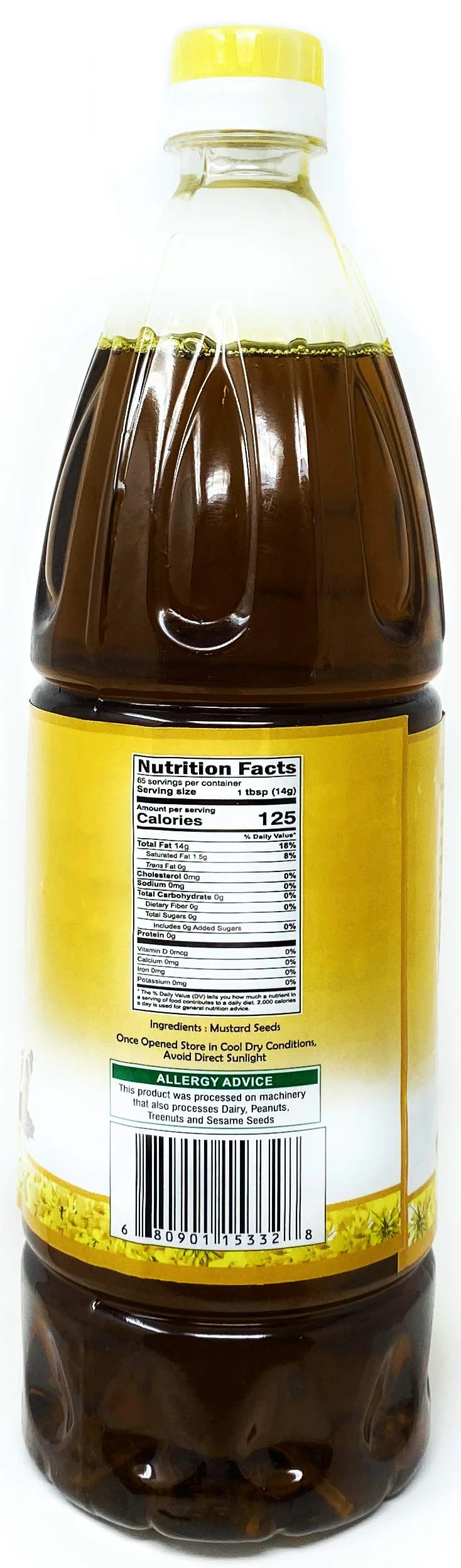 Rani Mustard Oil (Kachi Ghani) 33.8 Ounce (1 Liter) Pack of 12, NON-GMO | Gluten Free | Vegan | 100% Natural - Image 5