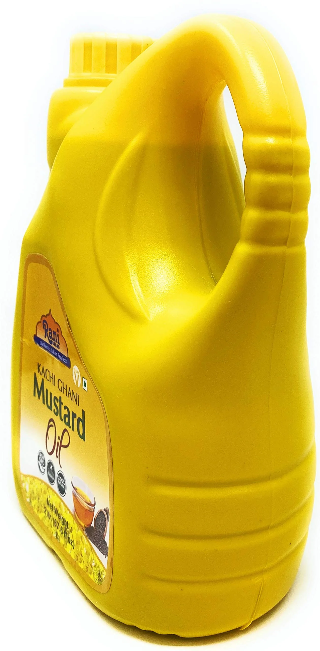 Rani Mustard Oil (Kachi Ghani) 67.6 Ounce (2 Liter) Pack of 6, NON-GMO | Gluten Free | Kosher | Vegan | 100% Natural - Image 2