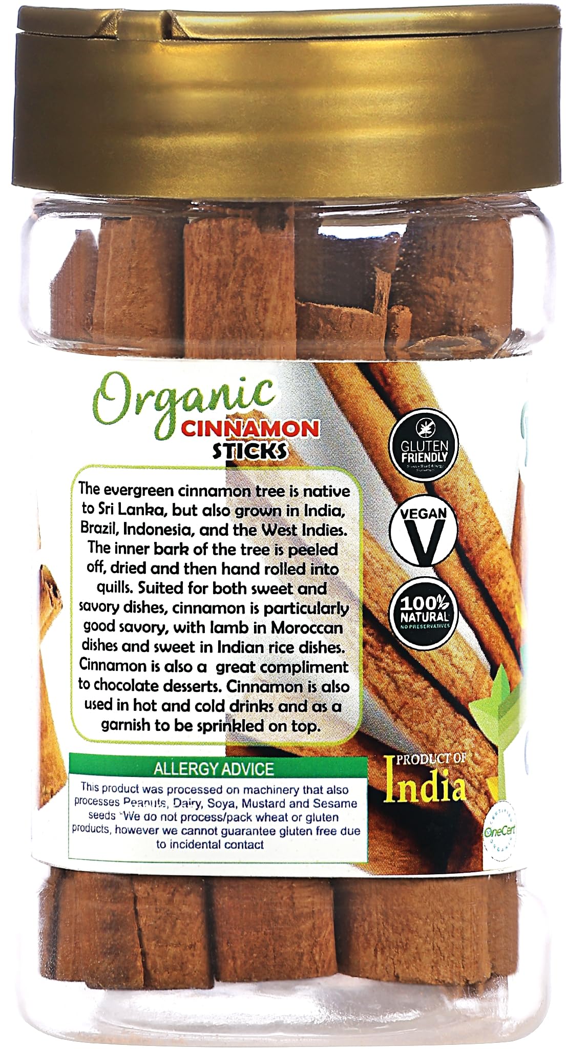 Rani Organic Cinnamon Sticks 1.4oz (40g) PET Jar - 7-9 Sticks - Strong Aroma, Perfect for Baking, Cooking & Beverages | 3+ Inches Length - Cassia Saigon Cinnamon from Vietnam | Kosher - Image 6