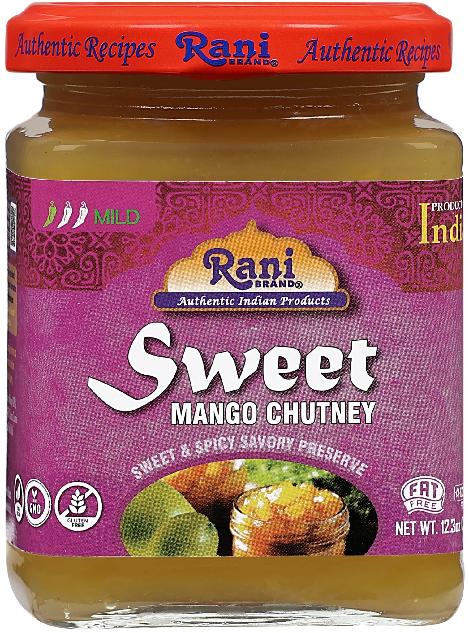 Rani Sweet Mango Chutney (Indian Preserve) 12.3oz (350g) Glass Jar, Ready to eat, Vegan, Pack of 5+1 ~ Gluten Free, All Natural, NON-GMO, Kosher - Image 10