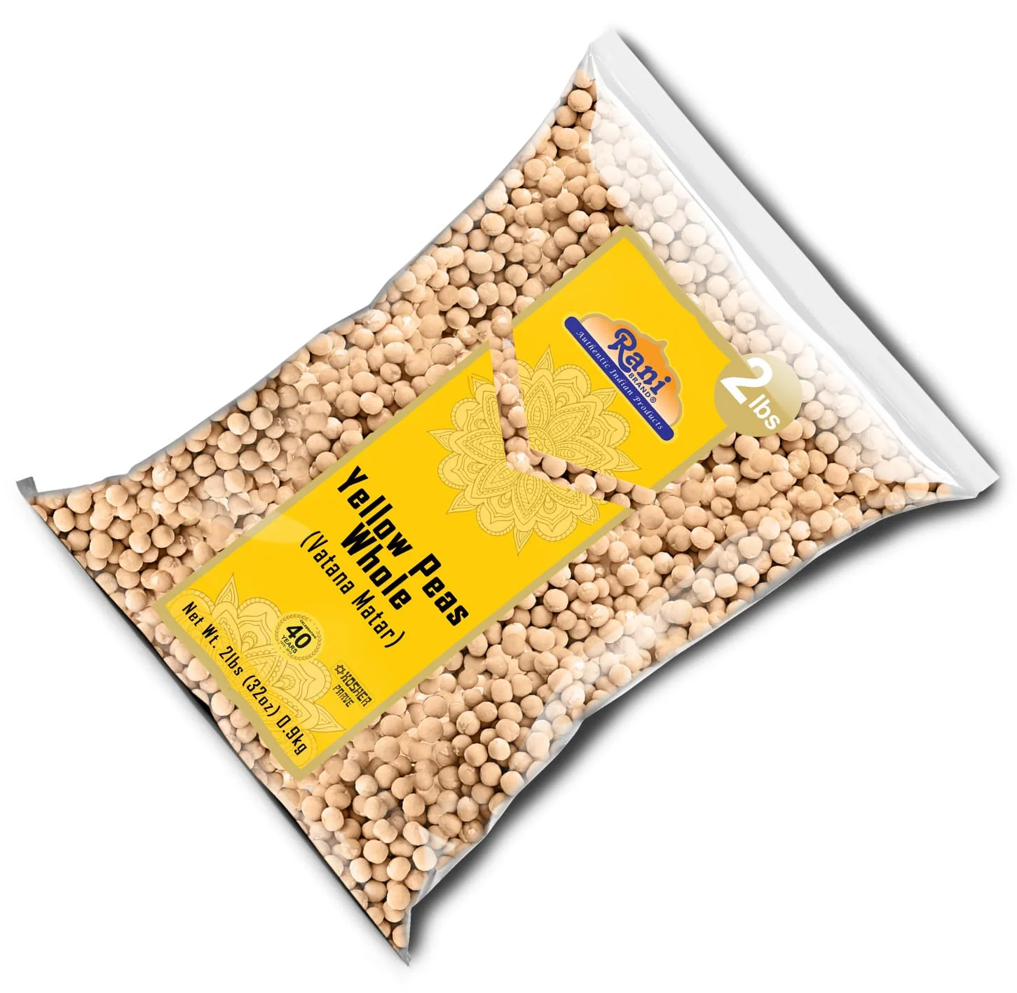 Rani Yellow Peas Whole, Dried (Vatana, Matar) 32oz (2lbs) 907g ~ All Natural | Vegan | Gluten Friendly | Kosher | Product of USA - Image 8