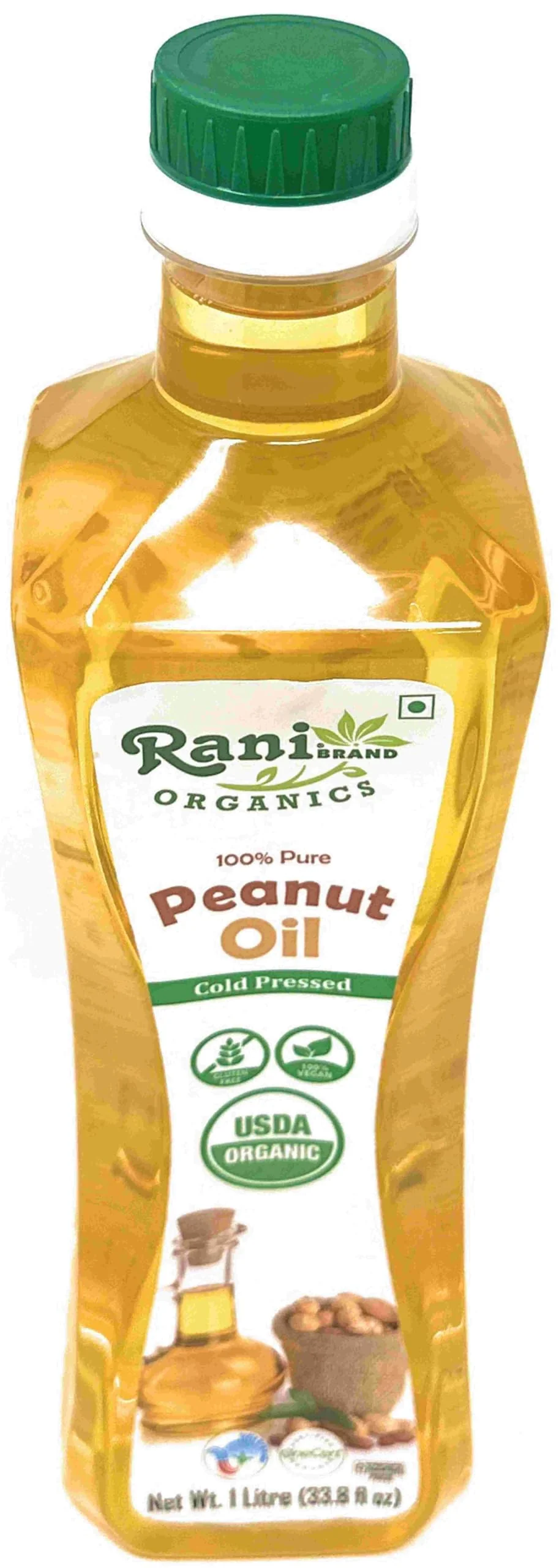 Peanut Oil - 33.8 Ounce (1 Liter) Cold Pressed - Rani Brand Authentic Indian Products - Image 3
