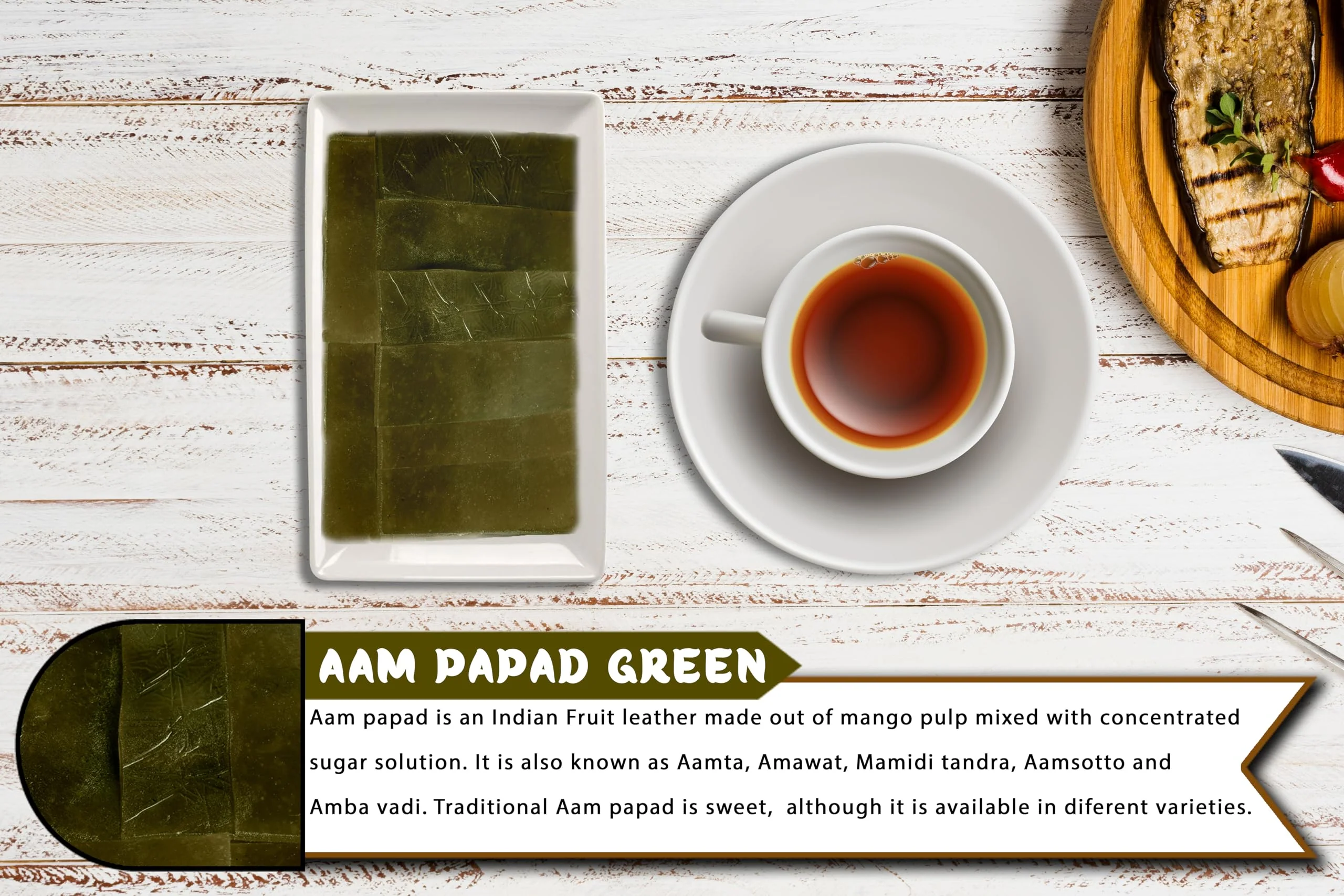 Rani Aam Pappad (Mango Fruit Snack) {3 Sizes Available} - Image 12