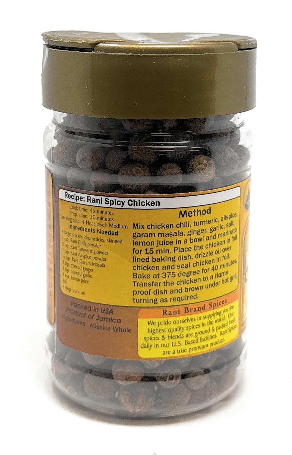 Rani All Spice Whole, Spice 3oz (85g) PET Jar ~ All Natural | Vegan | Gluten Friendly | NON-GMO - Image 3