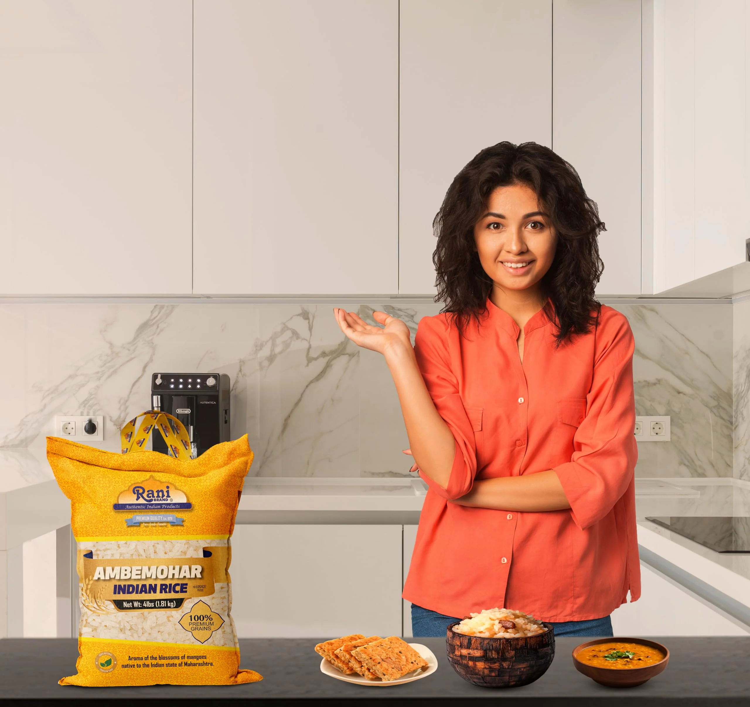 Rani Ambemohar Indian Rice 64oz (4lbs) 1.81kg Cloth Bag ~ All Natural | Gluten Friendly | Vegan | Kosher | Export Quality | Indian Origin - Image 5