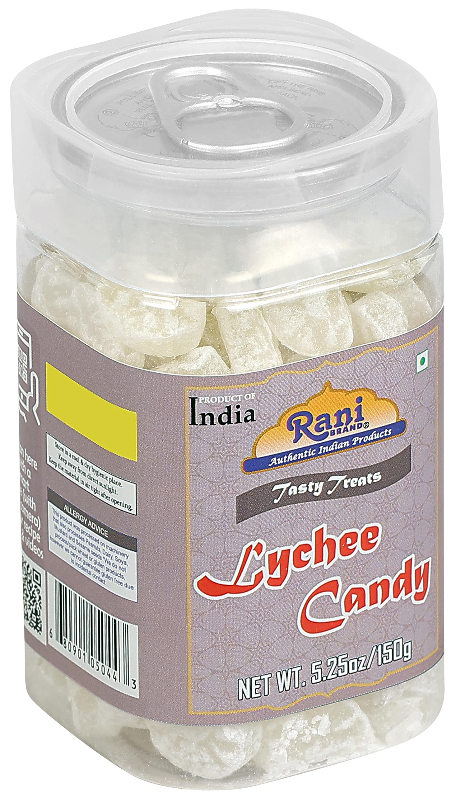 Rani Lychee Candy 5.25oz (150g) Vacuum Sealed, Easy Open Top, Resealable Container ~ Indian Tasty Treats | Vegan | Gluten Friendly | NON-GMO | Indian Origin - Image 7