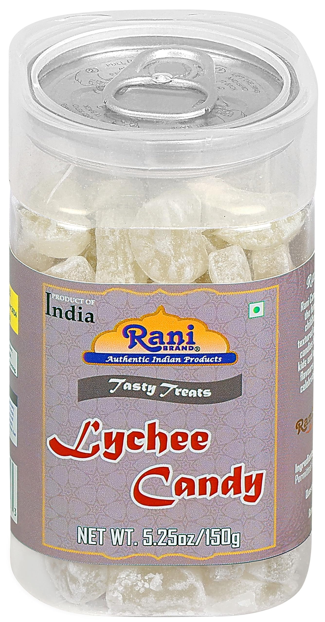 Rani Lychee Candy 5.25oz (150g) Vacuum Sealed, Easy Open Top, Resealable Container ~ Indian Tasty Treats | Vegan | Gluten Friendly | NON-GMO | Indian Origin - Image 8