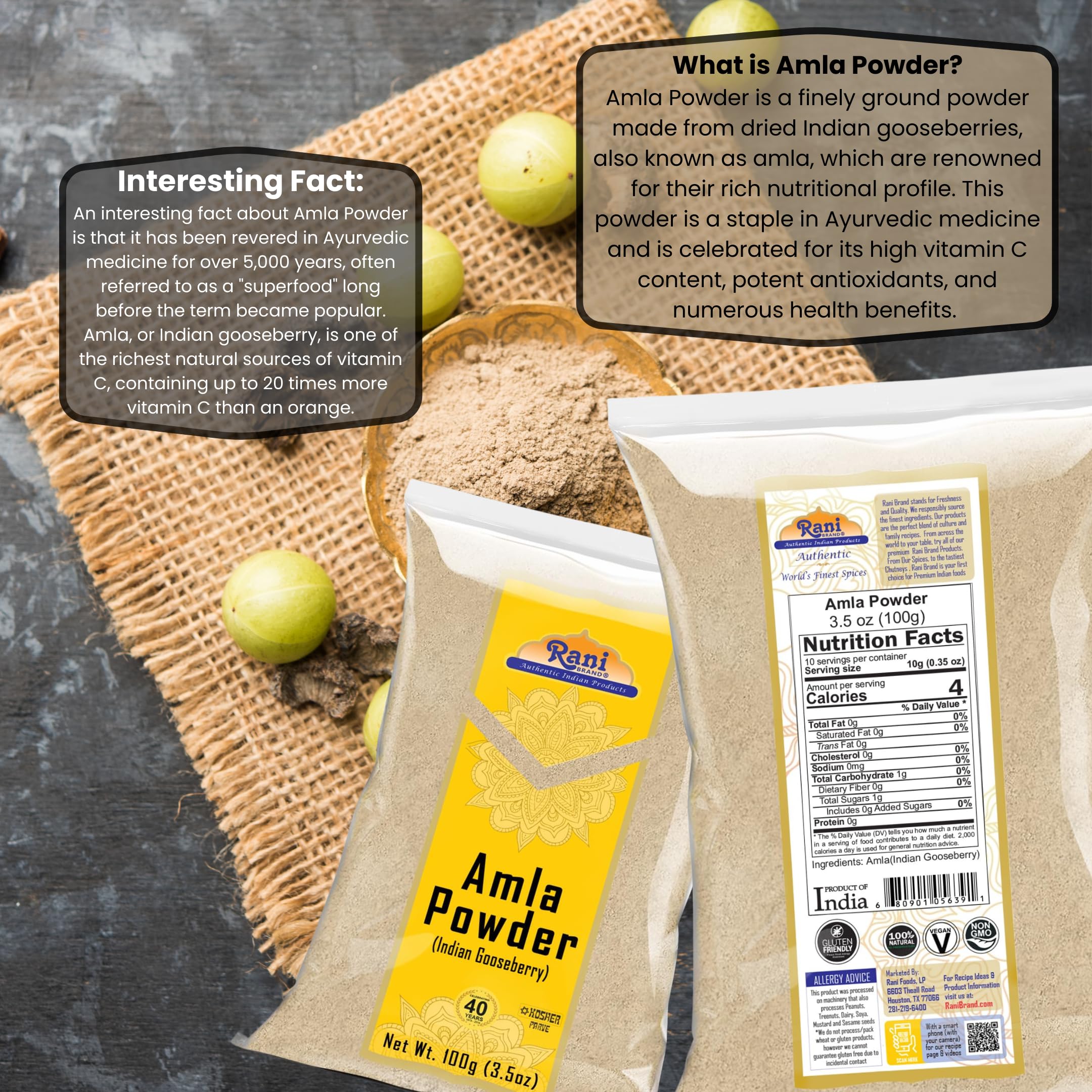 Rani Amla (Gooseberry) Powder {5 Sizes Available} - Image 20