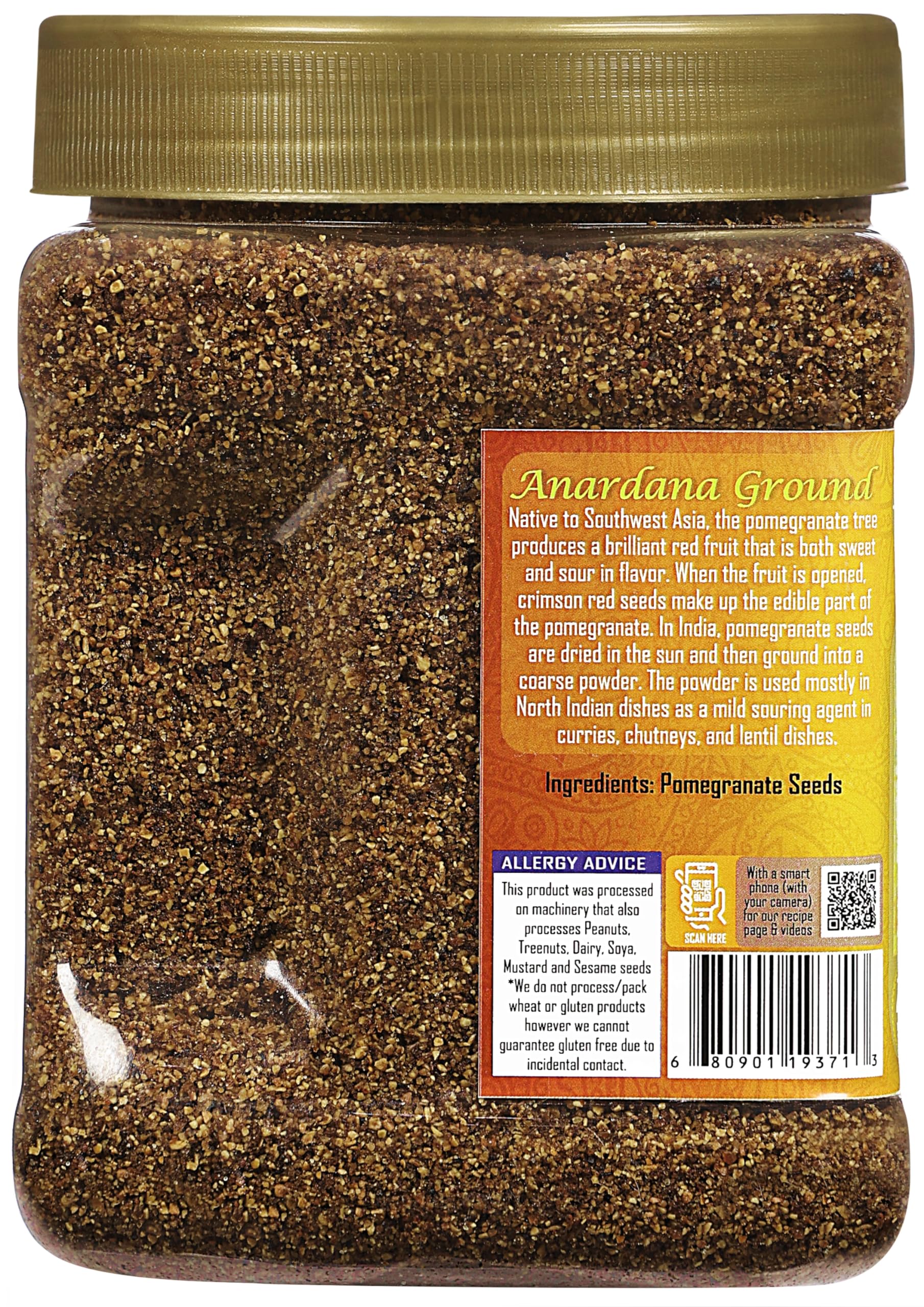 Rani Anardana (Pomegranate) Ground, Indian Spice 16oz (1lb) 454g PET Jar ~ All Natural | No Color | Gluten Friendly | Vegan | NON-GMO | Kosher | No Salt or fillers - Image 6