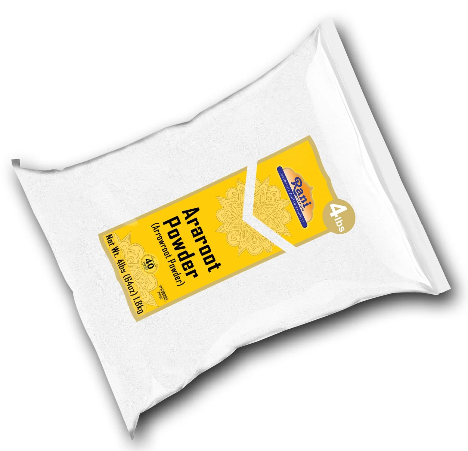 Rani Araroot (Arrowroot) Powder, Starch 64oz (4lbs) 1.81kg Bulk ~ All Natural | Gluten Friendly | No Color | Vegan | NON-GMO | Kosher | Indian Origin - Image 6