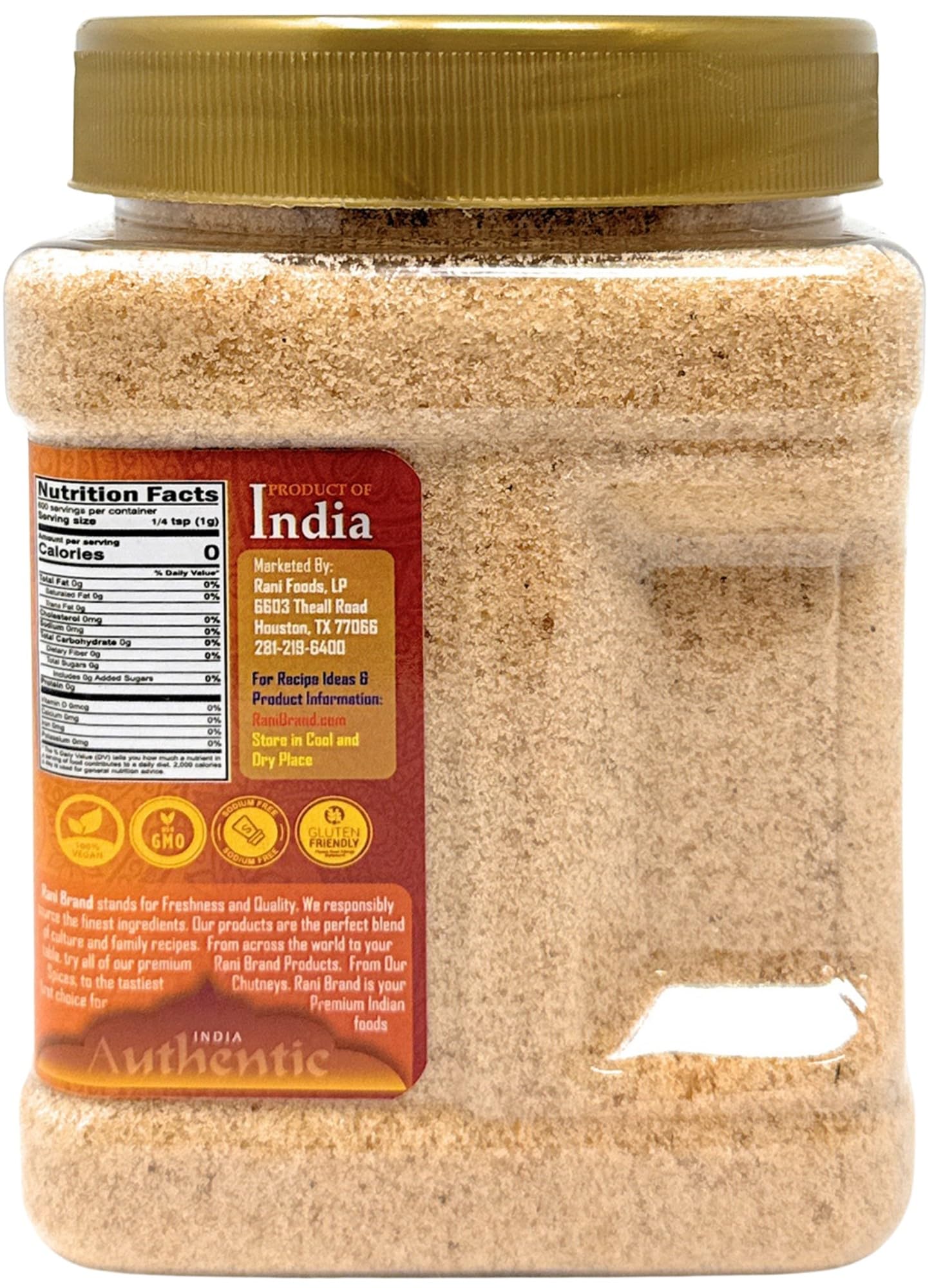 Rani Asafetida (Hing) Ground 21.1oz (1.32lbs) 600g Gluten Friendly, PET Jar ~ All Natural | Salt Free | Vegan | Non-GMO | Asafoetida Indian Spice | Best for Onion Garlic Substitute - Image 5