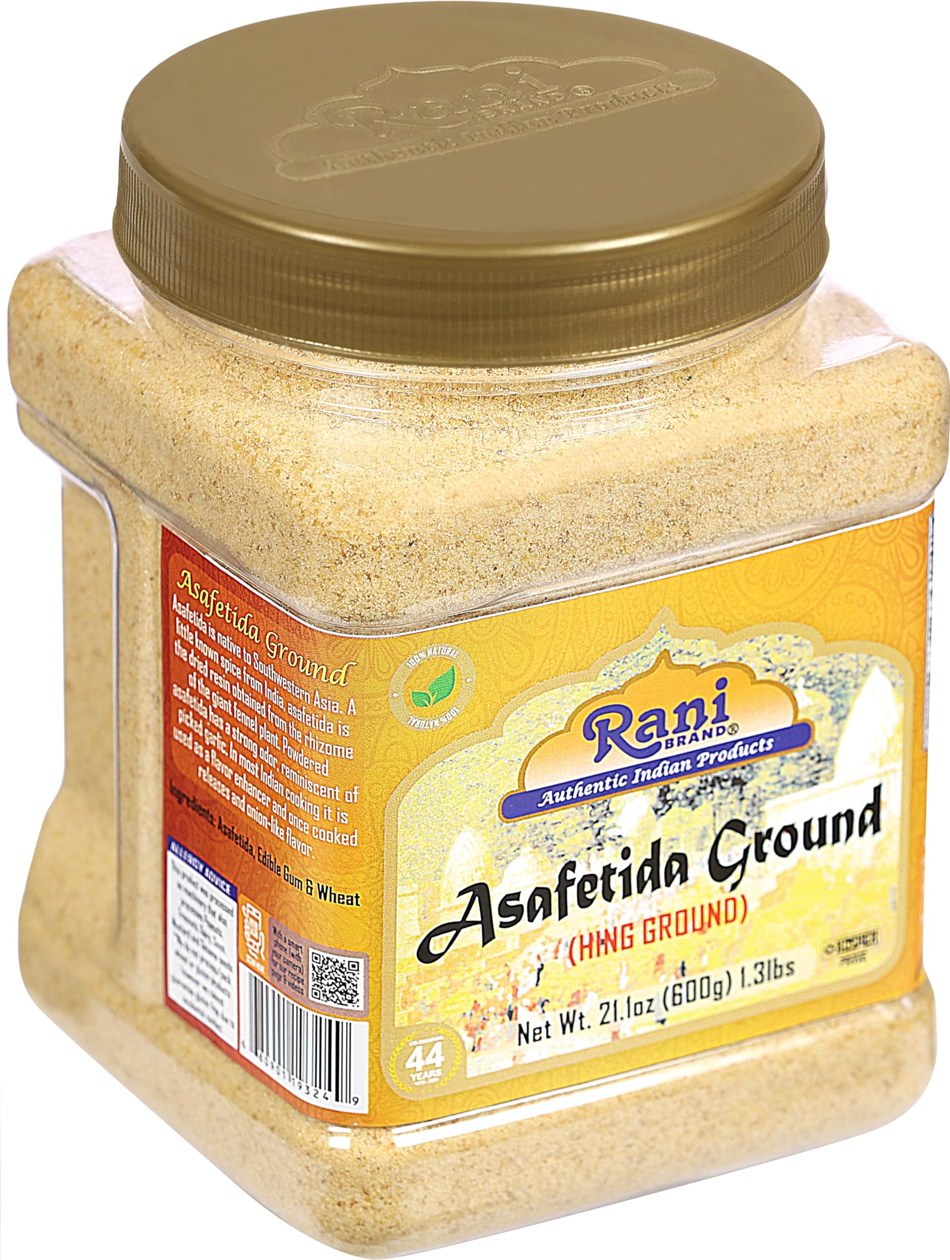 Rani Asafetida (Hing) Ground 21oz (600g) 1.3lbs PET Jar, Pack of 6 ~ All Natural | Salt Free | Vegan | Non-GMO | Asafoetida Indian Spice | Best for Onion Garlic Substitute - Image 8