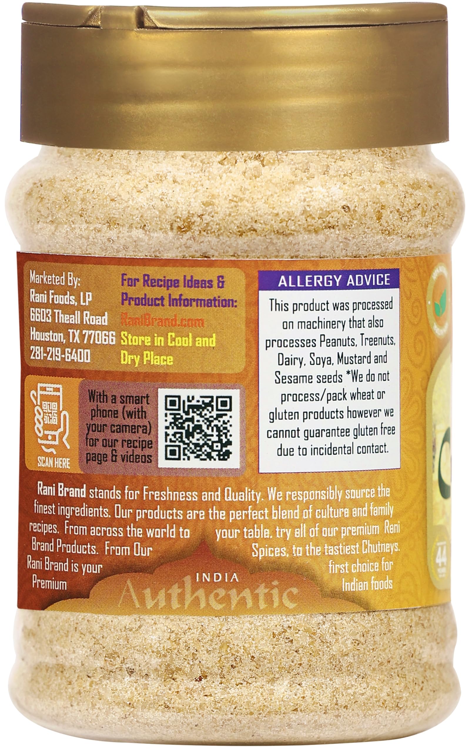 Rani Asafetida (Hing) Ground 3.75oz (106g) PET Jar ~ Natural | Salt Free | Vegan | NON-GMO | Kosher | Best for Onion Garlic Substitute - Image 6