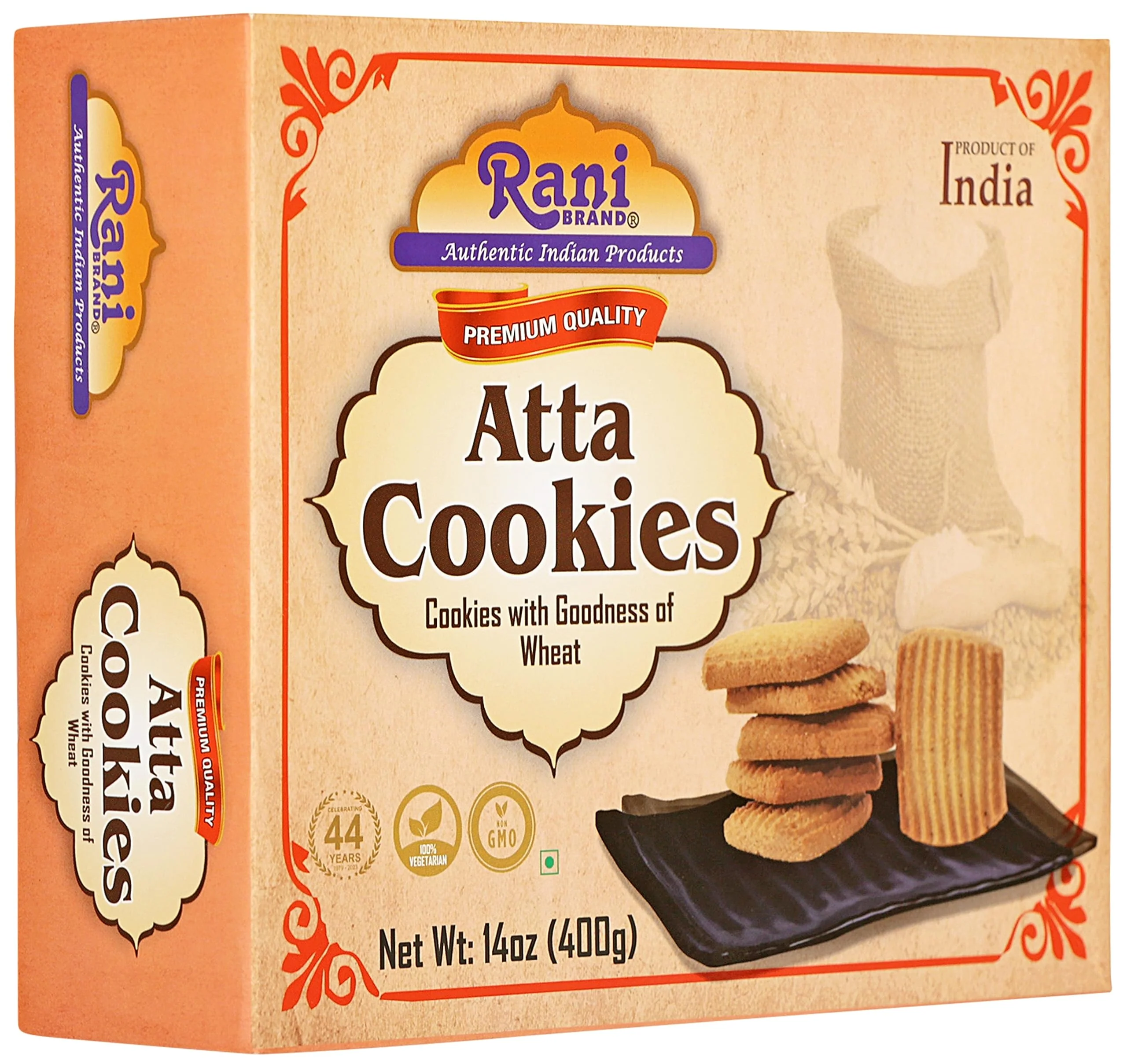 Rani Atta Cookies (Cookies with the Goodness of Wheat) 14oz (400g) Premium Quality Indian Cookies ~ All Natural | Vegan | Non-GMO | Indian Origin - Image 4