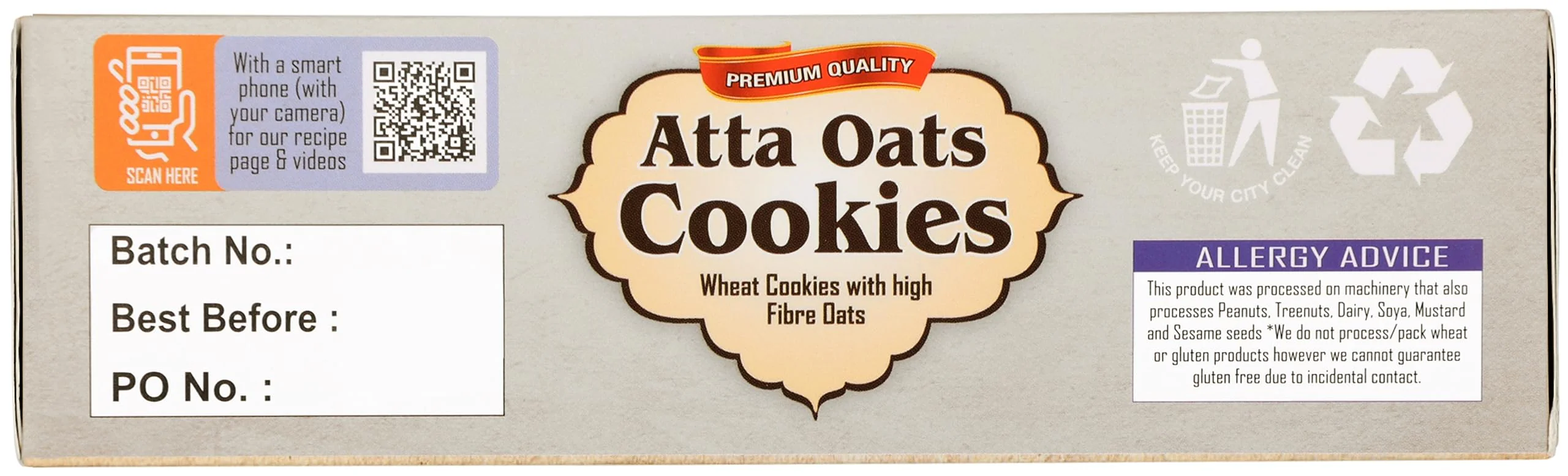 Rani Atta Oats Cookies (Wheat Cookies with High Fibre Oats) 14oz (400g) Premium Quality Indian Cookies ~ All Natural | Vegan | Non-GMO | Indian Origin - Image 7