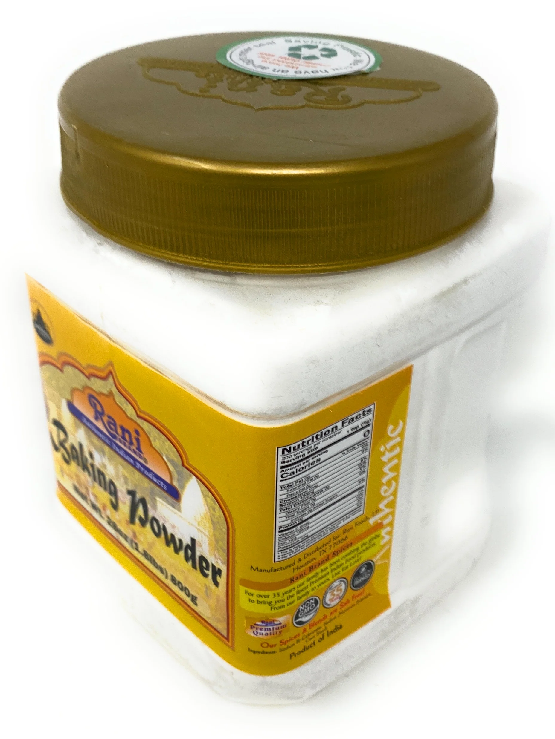 Rani Baking Powder 28oz (1.75lbs) 800g PET Jar ~ Used for cooking, NON-GMO | Indian Origin | Gluten Friendly - Image 5