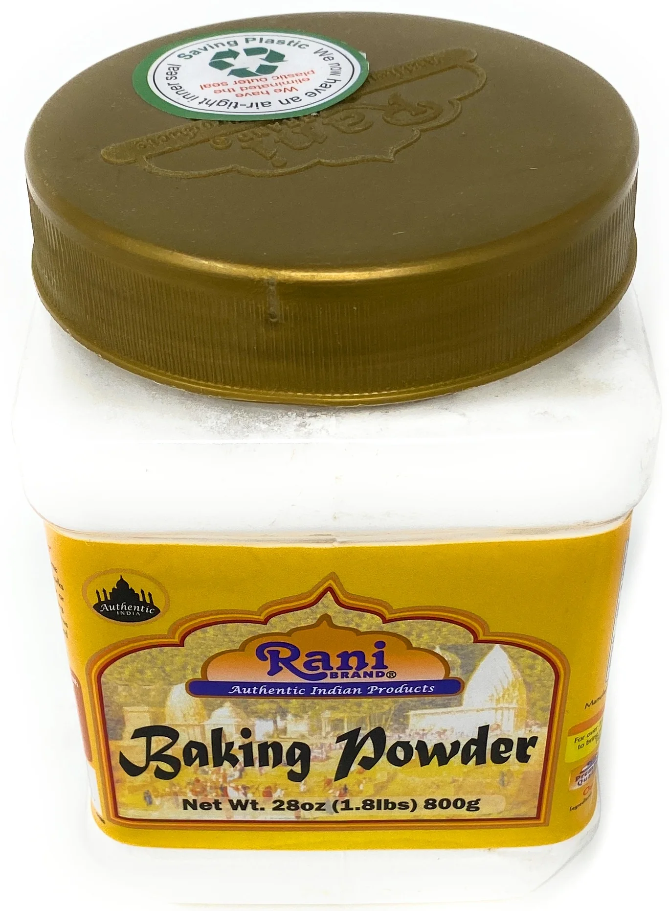 Rani Baking Powder 28oz (1.75lbs) 800g PET Jar ~ Used for cooking, NON-GMO | Indian Origin | Gluten Friendly - Image 7