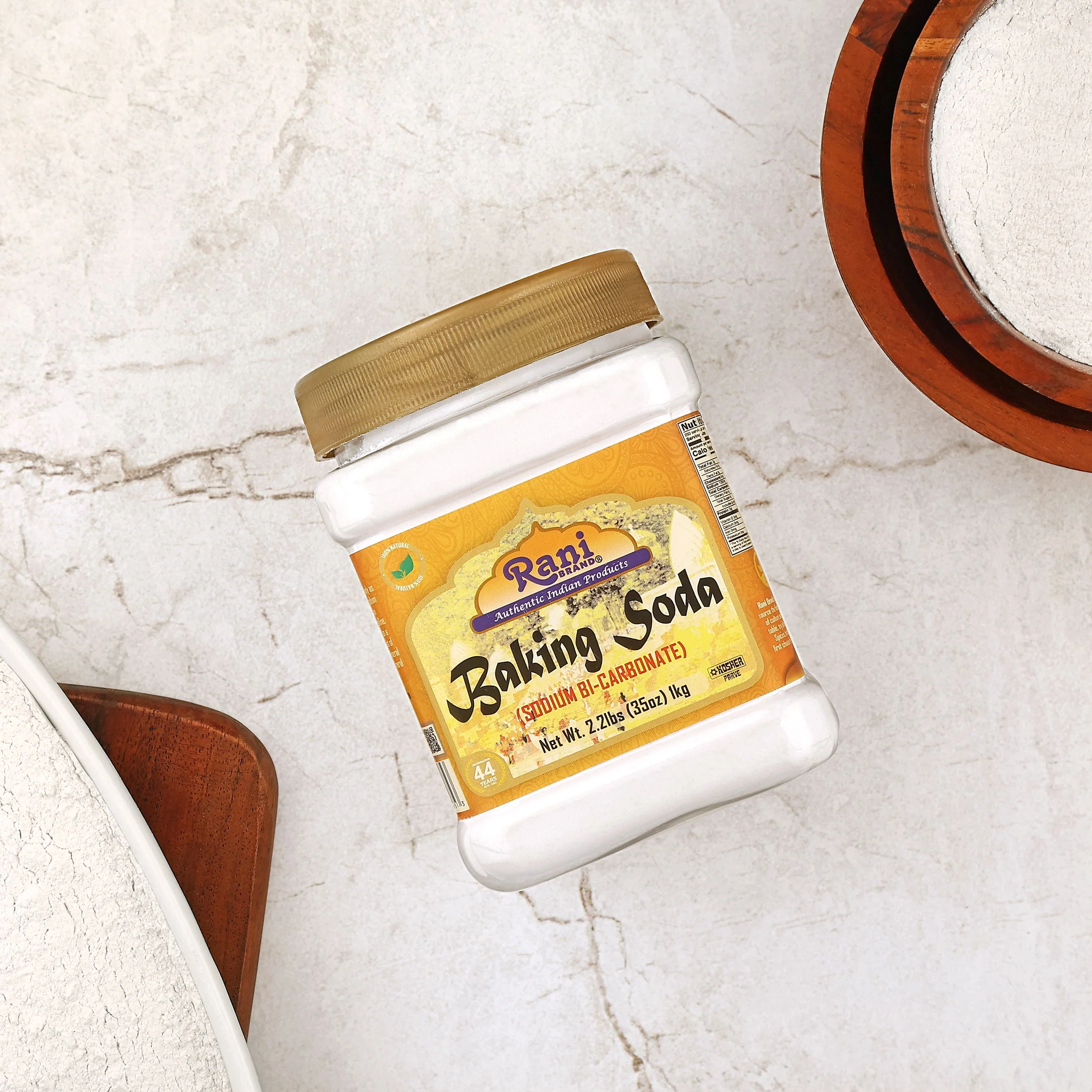 Rani Baking Soda (SODIUM BI-CARBONATE) 35oz (2.2lbs) 1kg PET Jar ~ Used for cooking, NON-GMO | Kosher | Indian Origin | Gluten Friendly - Image 5