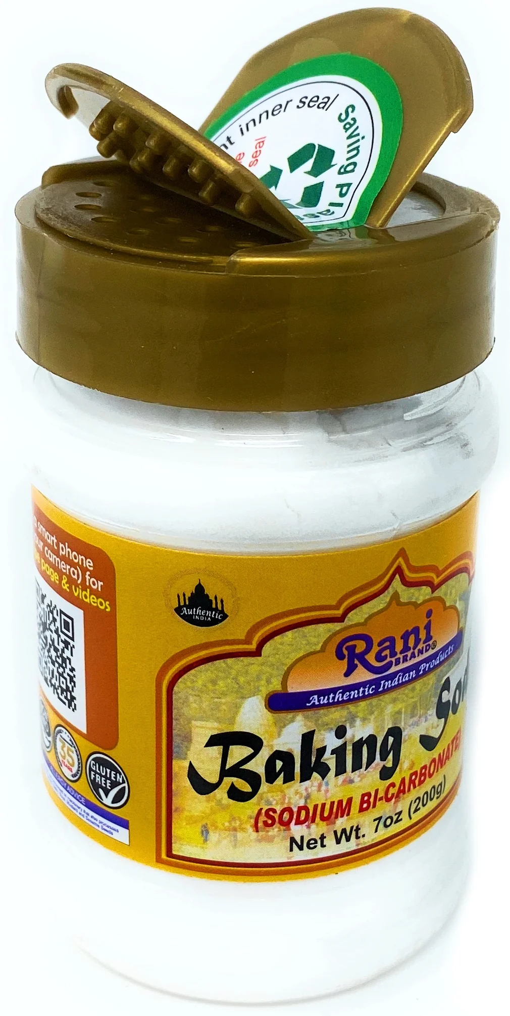 Rani Baking Soda (SODIUM BI-CARBONATE) 7oz (200g) PET Jar ~ Used for cooking, NON-GMO | Indian Origin | Gluten Friendly - Image 5