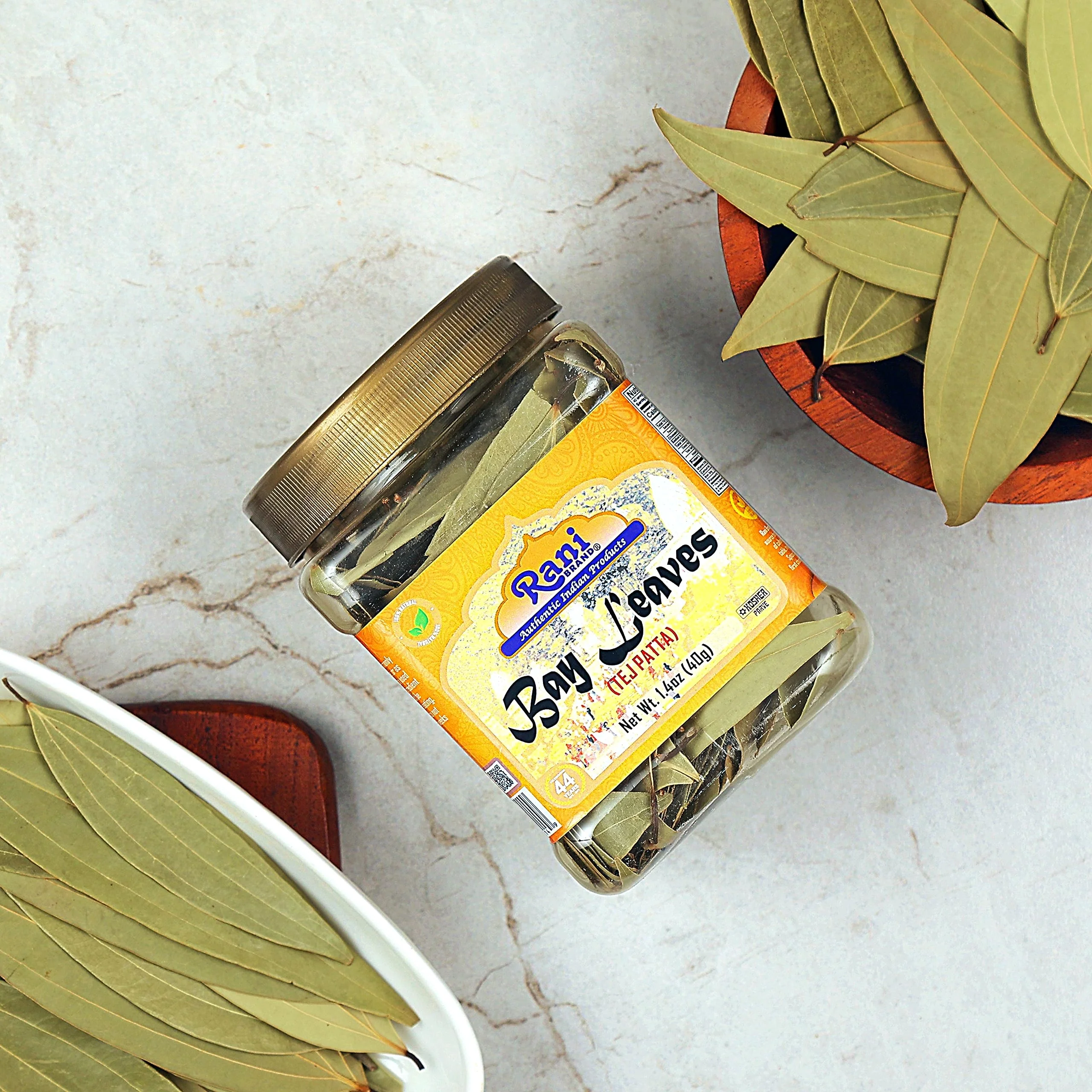 Rani Bay Leaf (Leaves) Whole Spice Hand Selected Extra Large 1.4oz (40g) PET Jar ~ All Natural | Gluten Friendly | NON-GMO | Vegan | Kosher | Indian Origin - Image 5