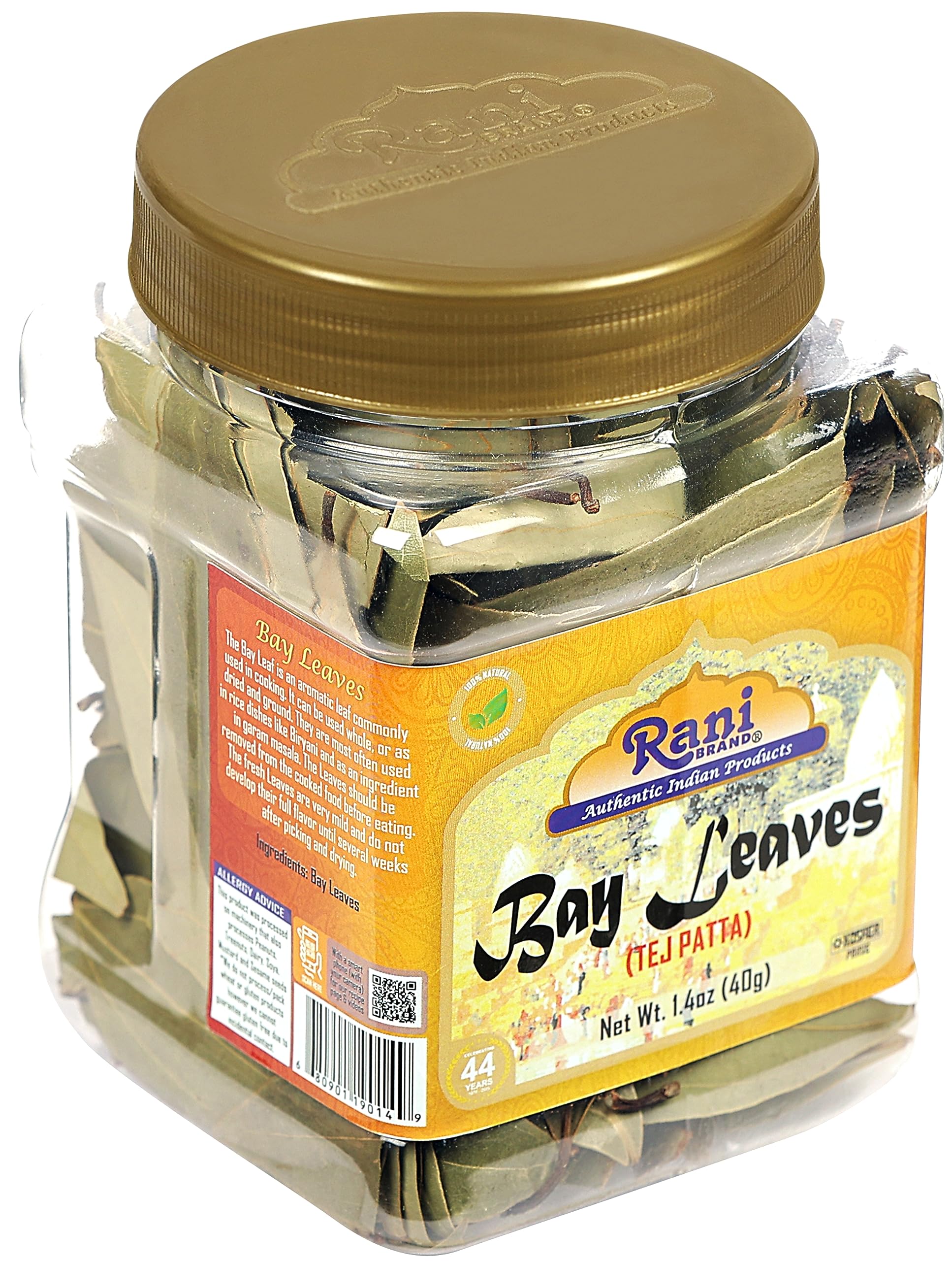 Rani Bay Leaf (Leaves) Whole Spice Hand Selected Extra Large 1.4oz (40g) PET Jar ~ All Natural | Gluten Friendly | NON-GMO | Vegan | Kosher | Indian Origin - Image 9
