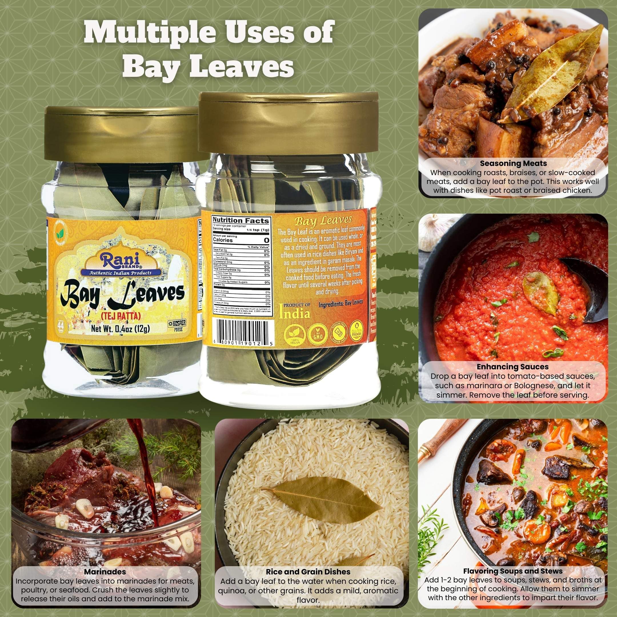 Rani Bay Leaves {8 Sizes Available} - Image 2