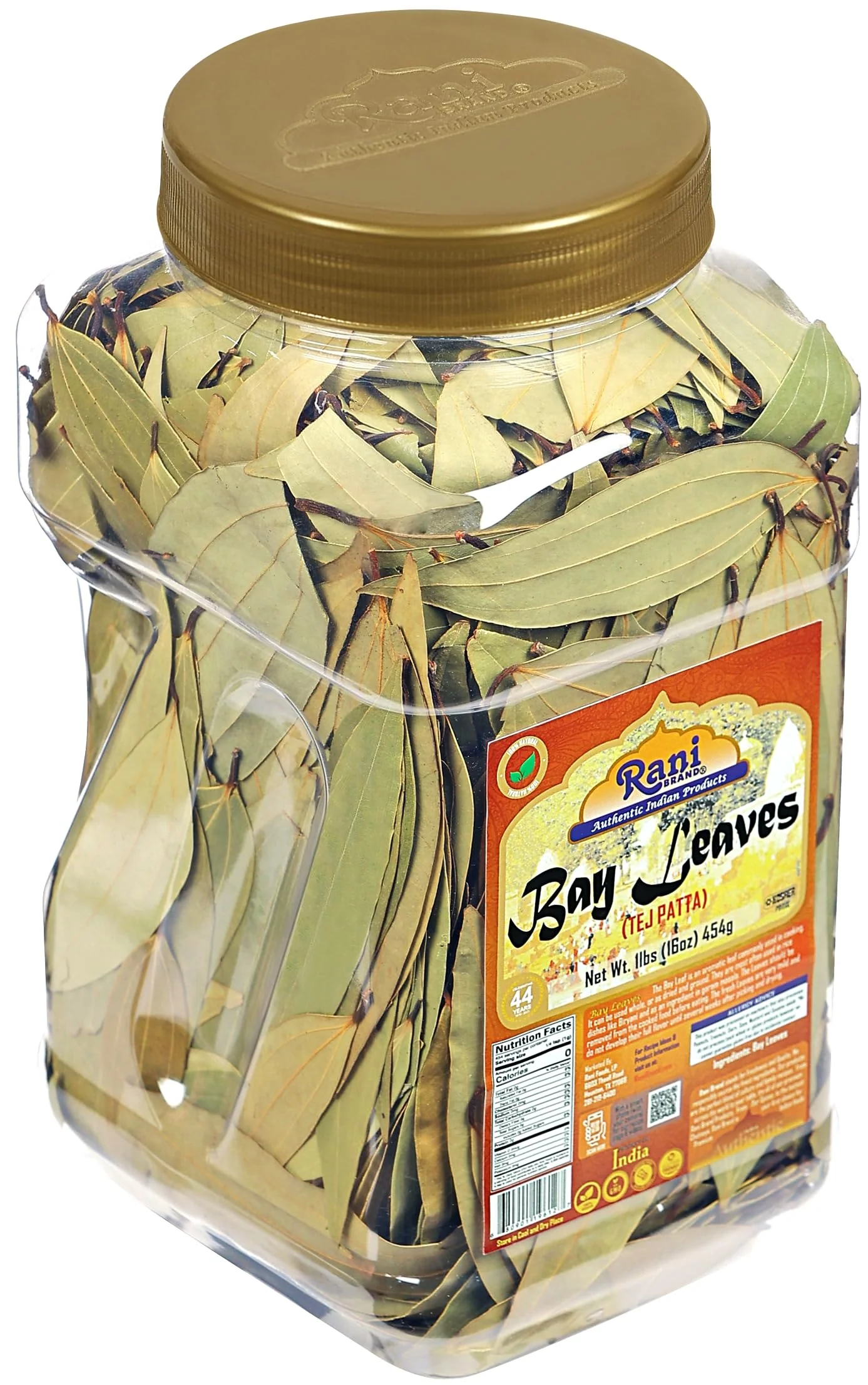 Rani Bay Leaf (Leaves) Whole Spice Hand Selected Extra Large 16oz (1lb) 454g PET Jar ~ All Natural | Gluten Friendly | NON-GMO | Vegan | Kosher | Indian Origin - Image 6