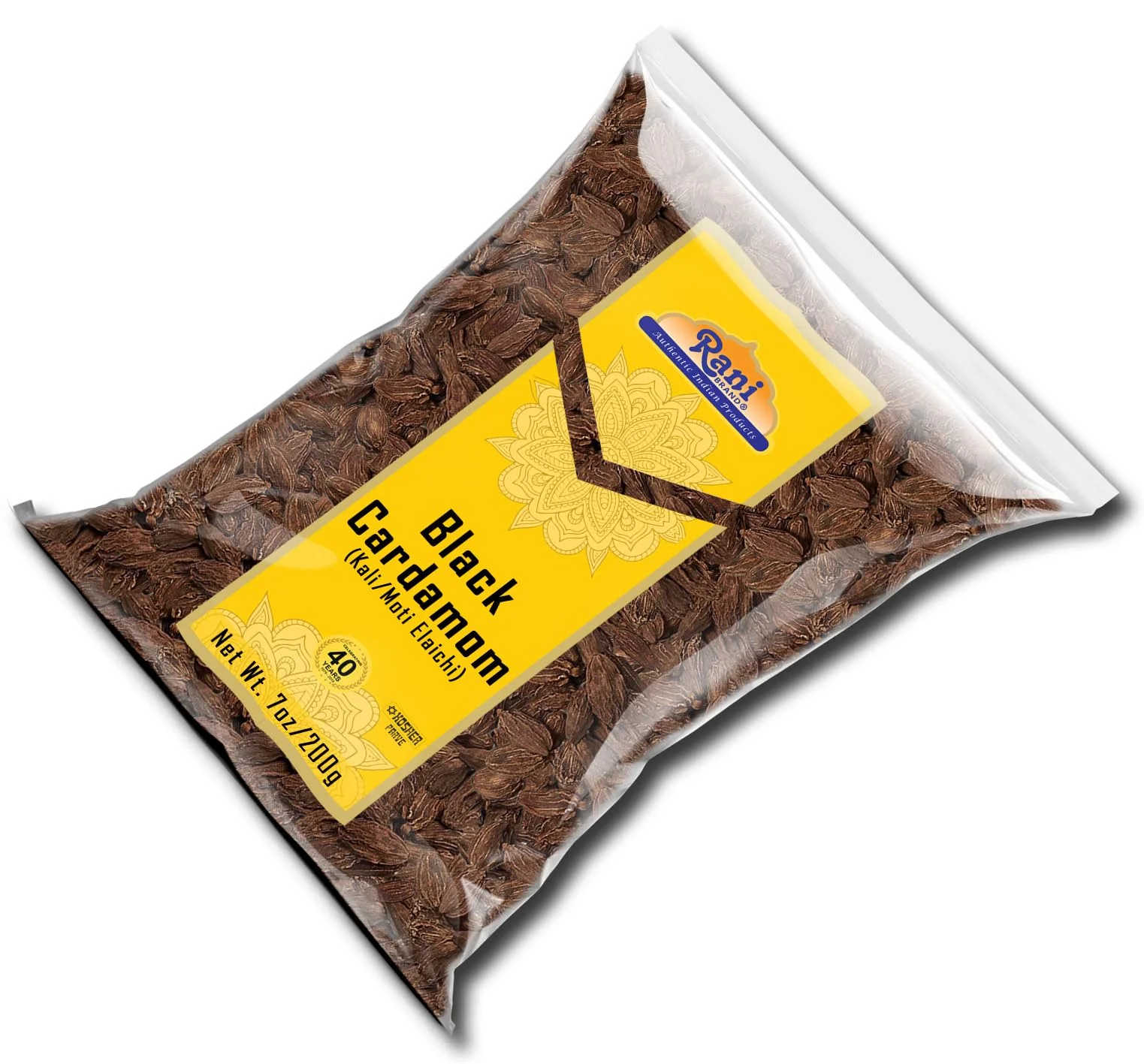 Rani Black Cardamom Pods (Kali Elachi) Whole Indian Spice 7oz (200g) ~ Natural | Vegan | Gluten Free Ingredients | NON-GMO | Kosher | Indian Origin - Image 7
