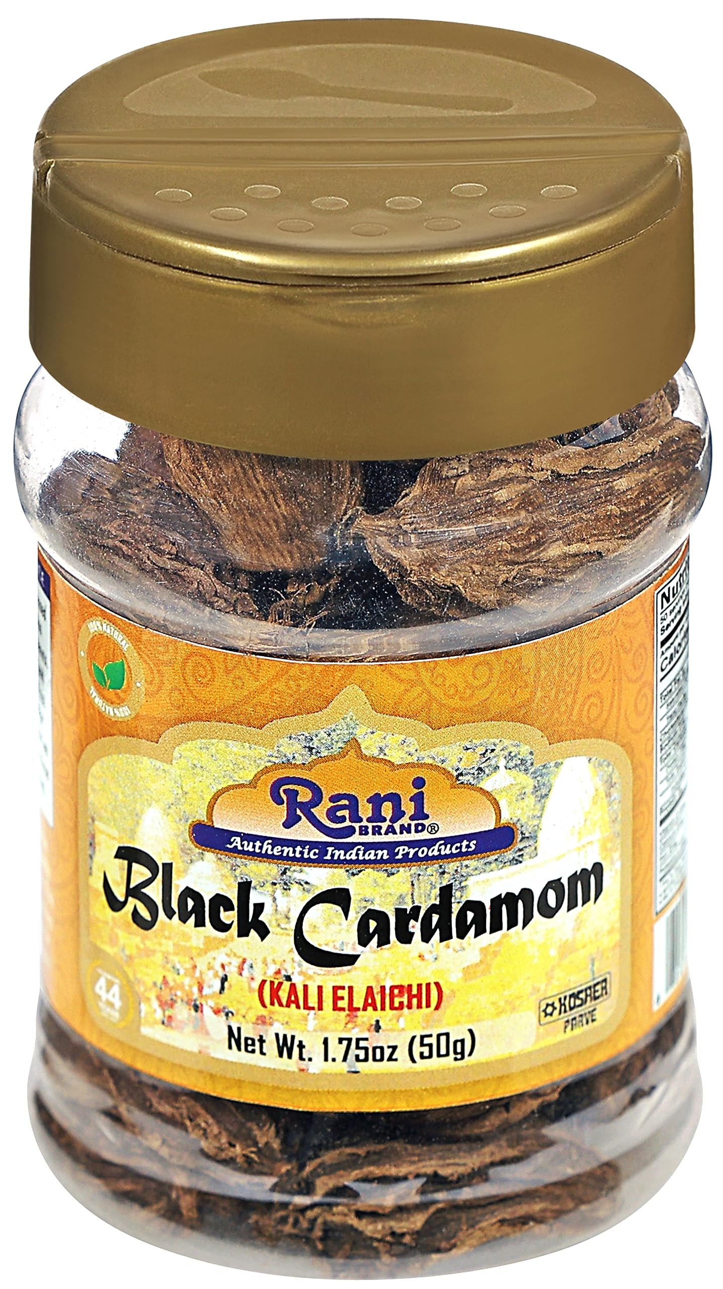 Rani Black Cardamom Pods (Kali Elachi) Whole Indian Spice 1.75oz (50g) PET Jar ~ Natural | Vegan | Gluten Friendly | NON-GMO | Kosher | Indian Origin - Image 9