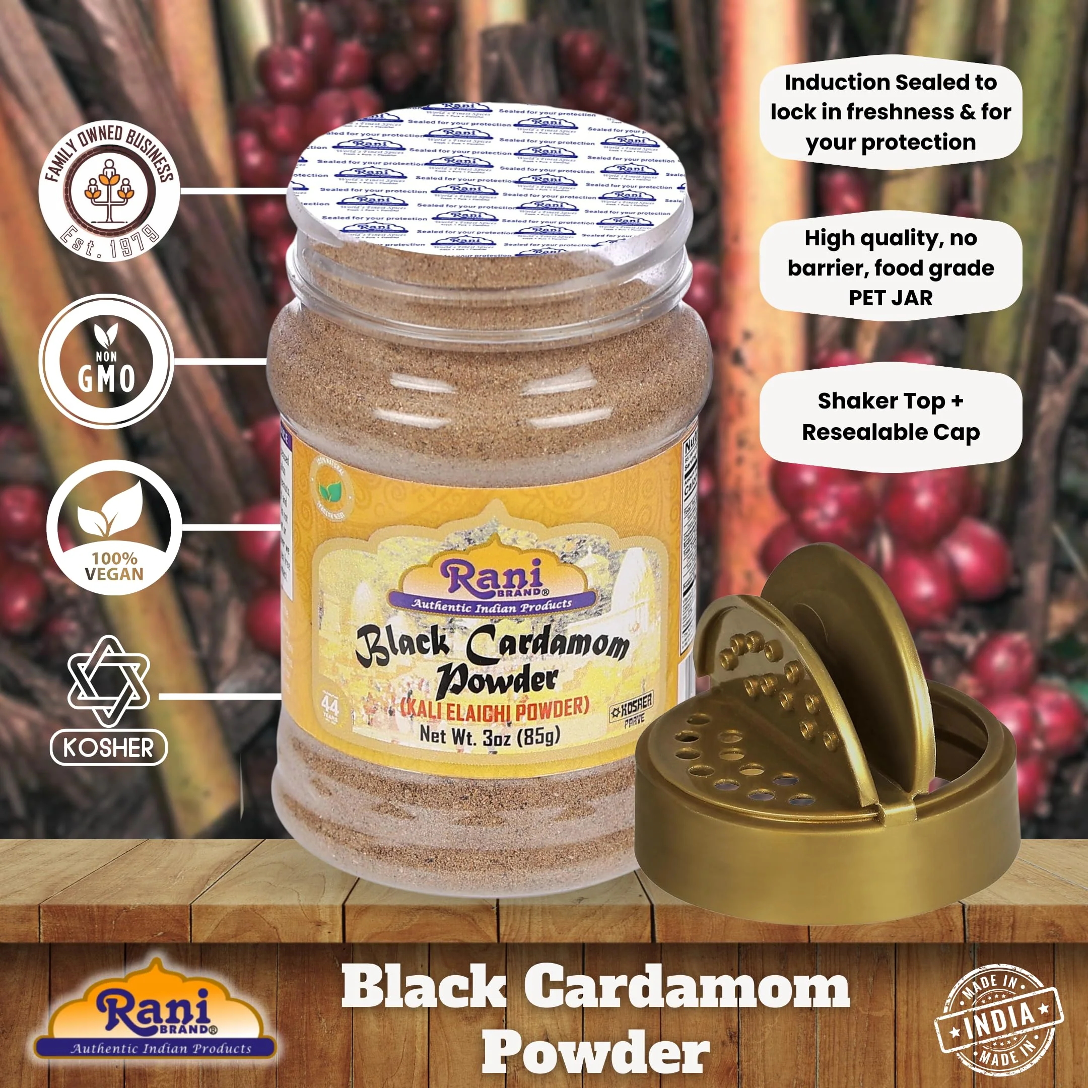 Rani Black Cardamom (Kali Elachi) {6 Sizes Available} - Image 44