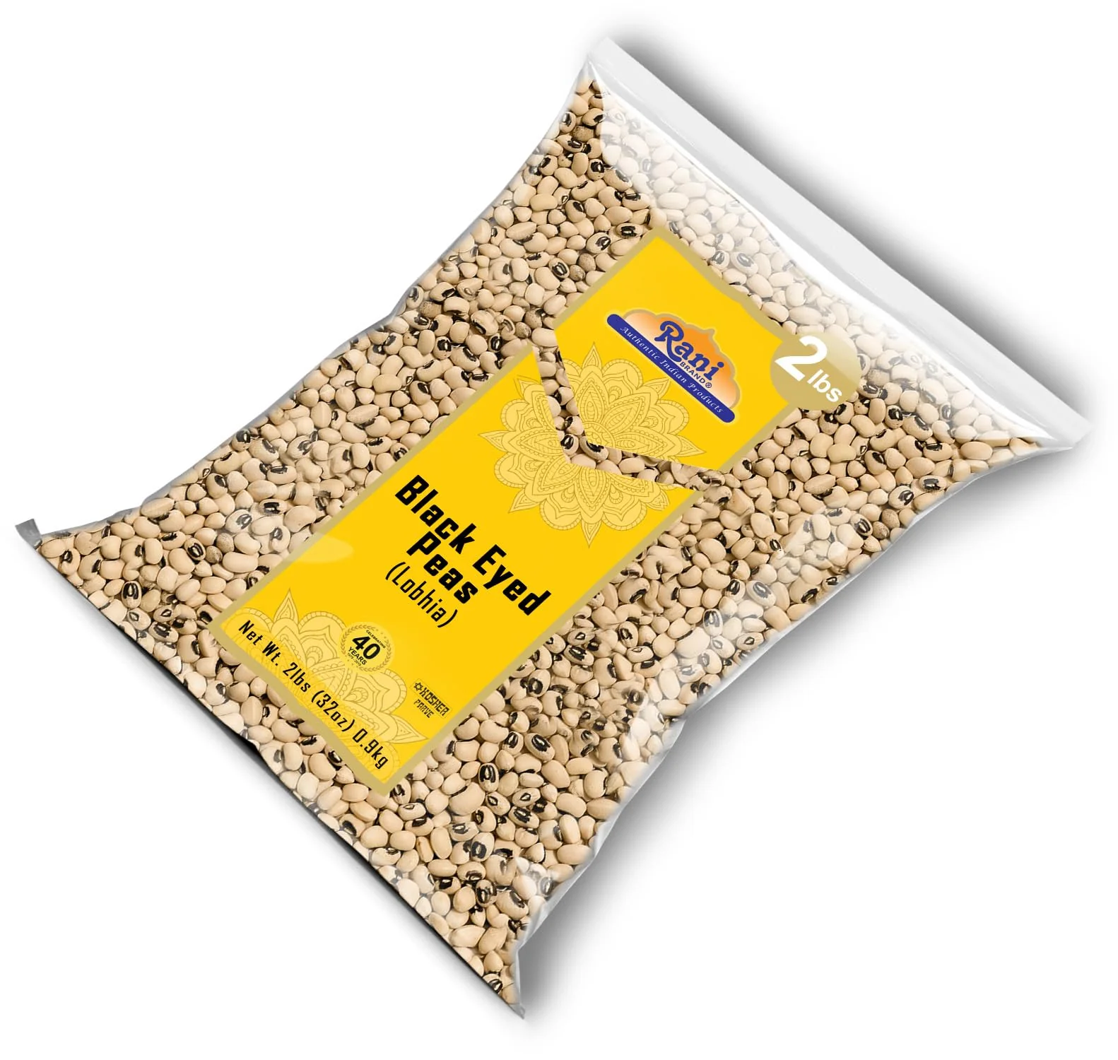Rani Black Eyed Peas, Dried (Lobhia) 32oz (2lbs) 907g ~ All Natural | Vegan | Kosher | Gluten Friendly | Product of USA - Image 8