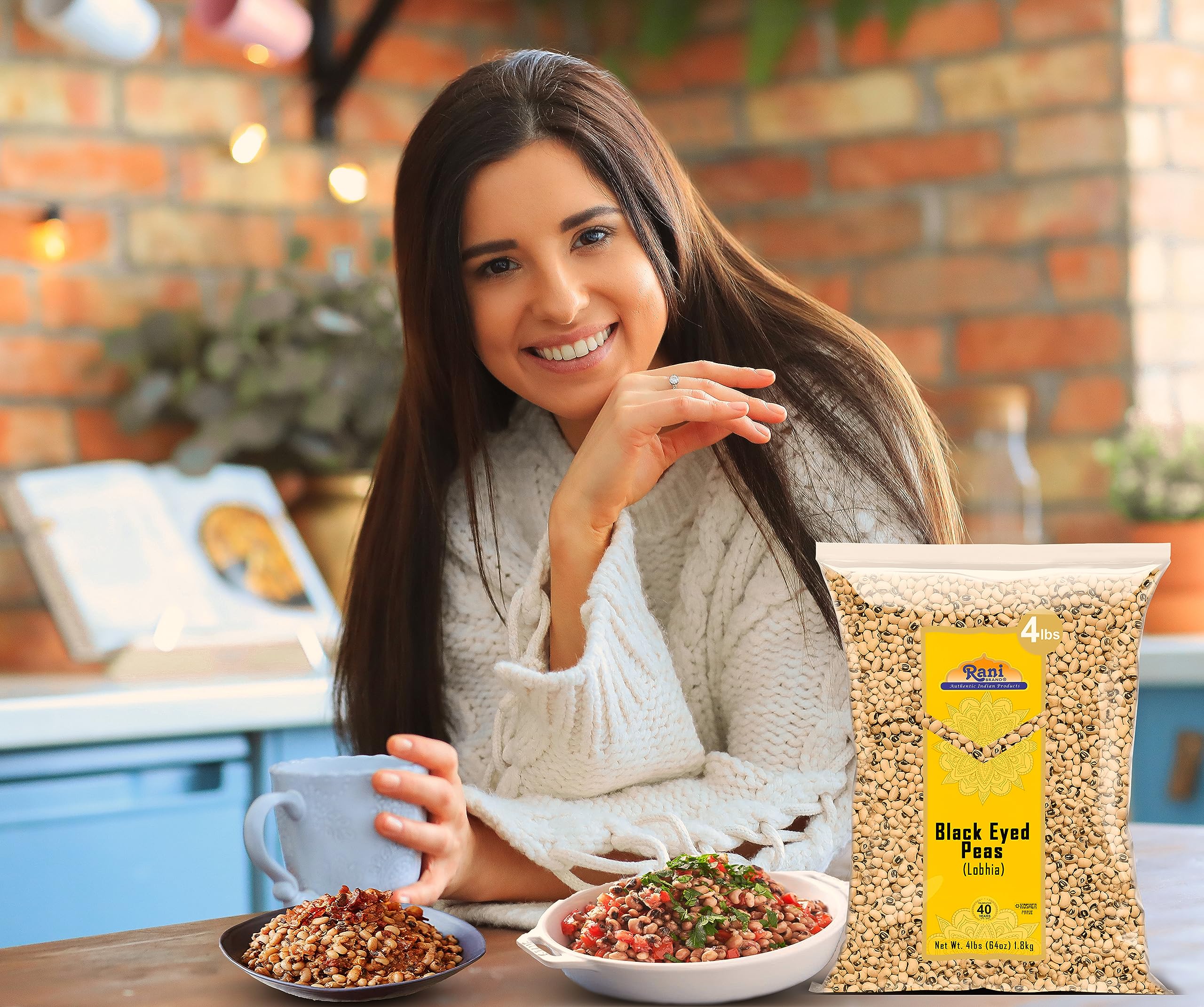 Rani Black Eyed Peas, Dried (Lobhia) 64oz (4lbs) 1.81kg ~ All Natural | Vegan | Kosher | Gluten Friendly | Product of USA - Image 5