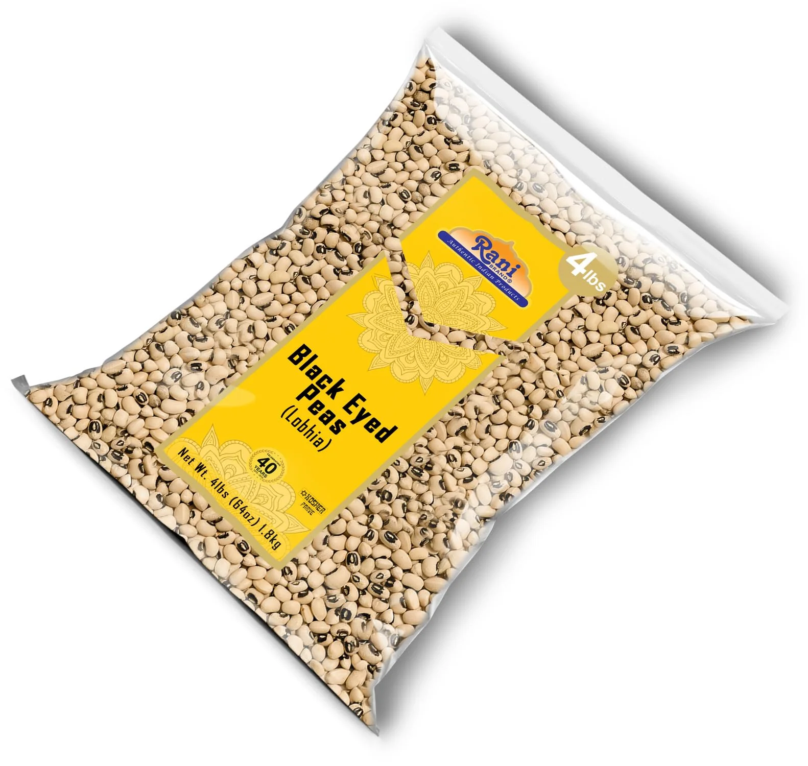 Rani Black Eyed Peas, Dried (Lobhia) 64oz (4lbs) 1.81kg ~ All Natural | Vegan | Kosher | Gluten Friendly | Product of USA - Image 8