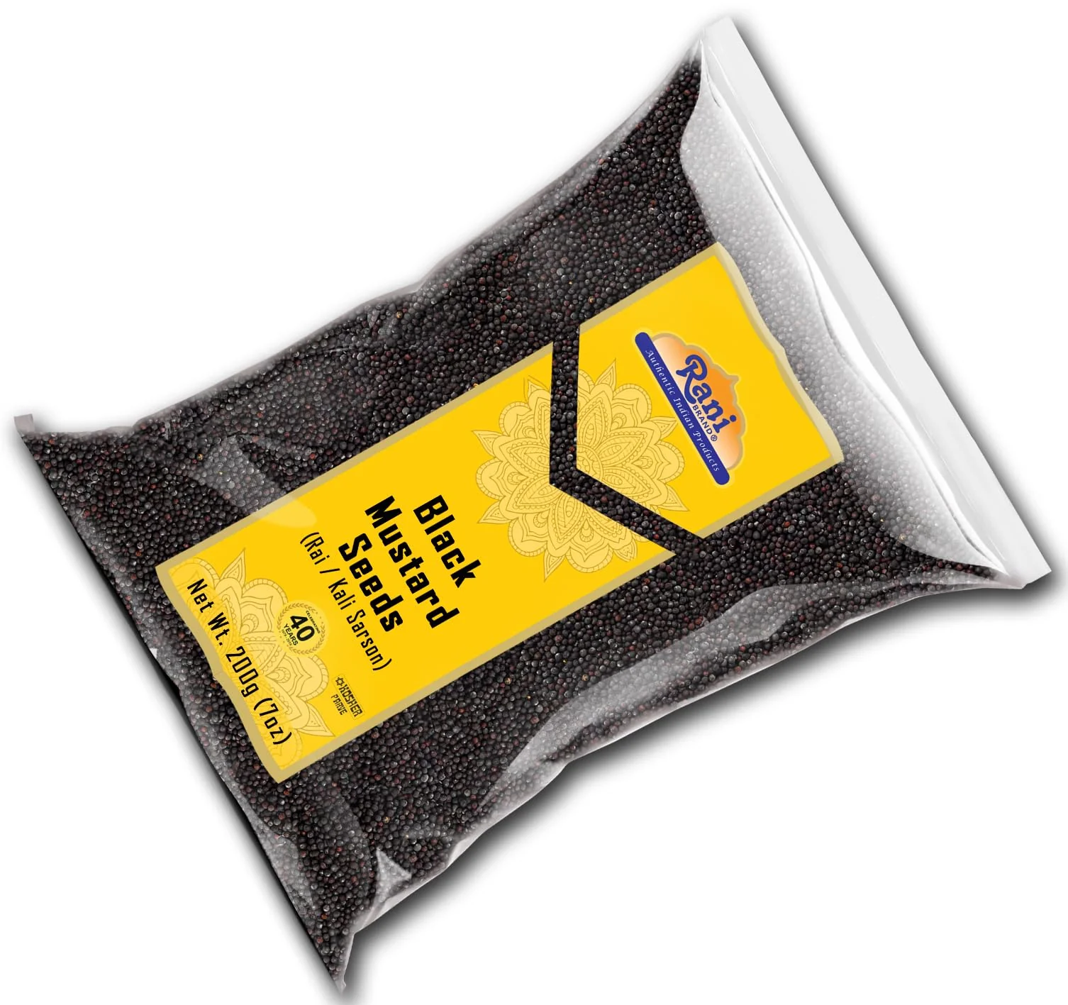 Rani Black Mustard Seeds Whole Spice (Kali Rai) 7oz (200g) ~ All Natural | Gluten Friendly | NON-GMO | Kosher | Vegan - Image 9