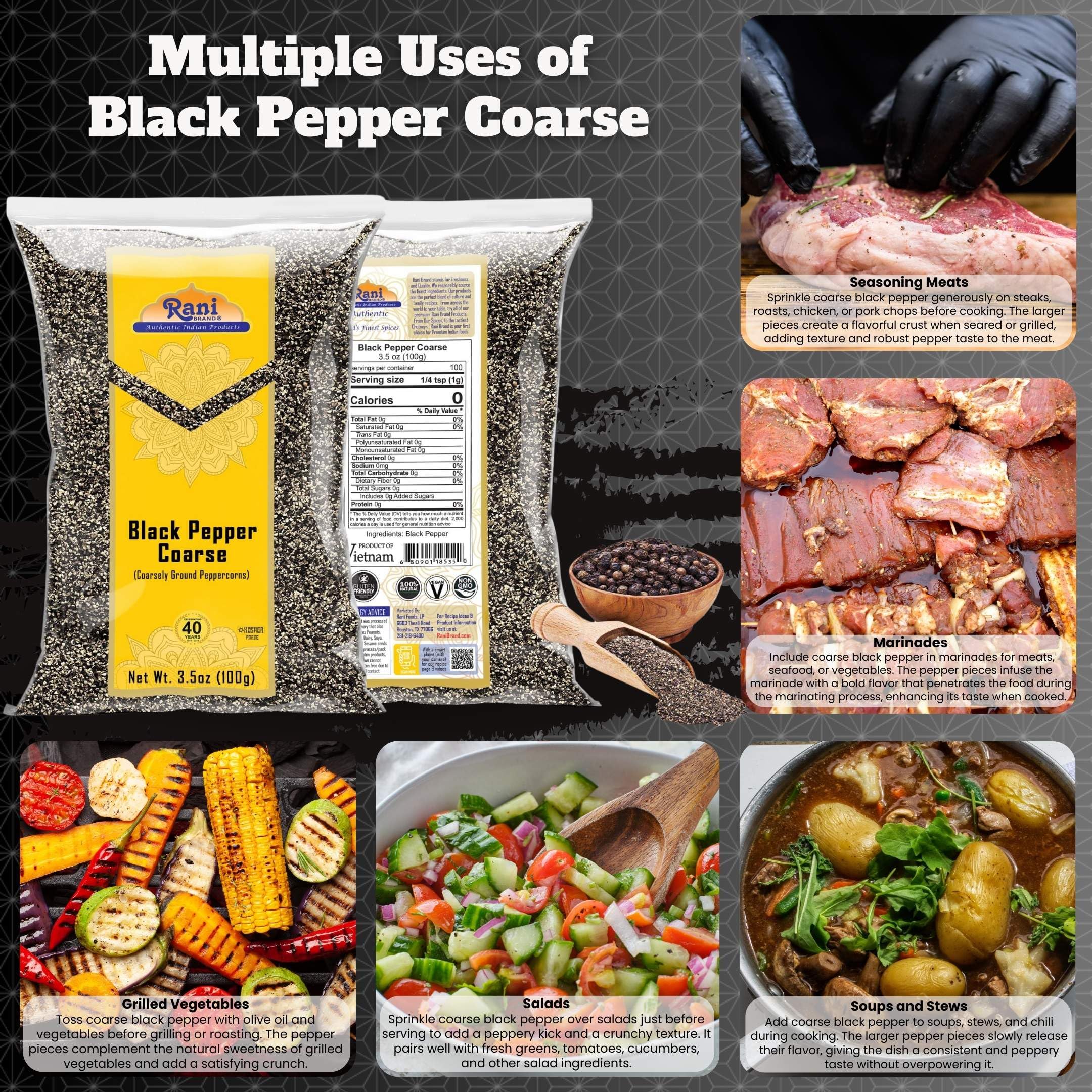 Rani Black Pepper Coarse Grind {7 Sizes Available} - Image 34