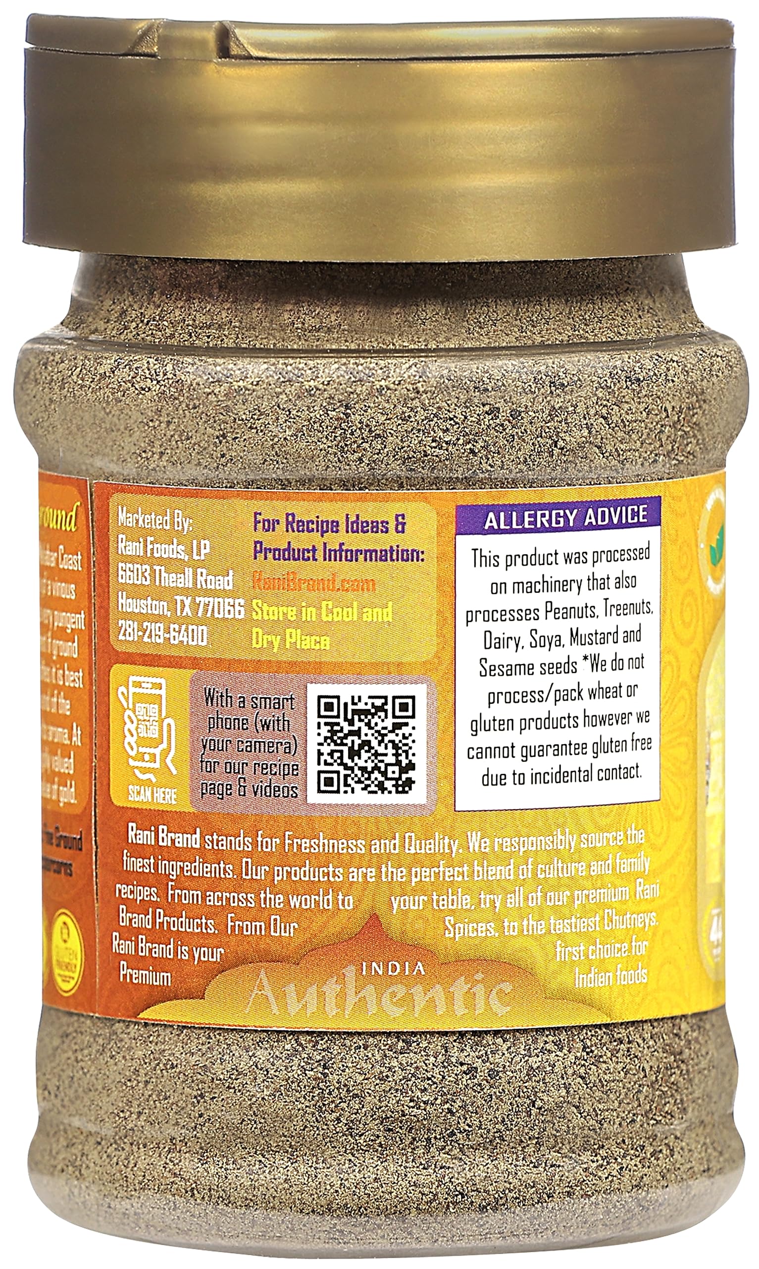 Rani Black Pepper Fine Powder 80 Mesh, 3oz (85g) PET Jar ~ Gluten Friendly, Non-GMO, All Natural | Kosher - Image 6