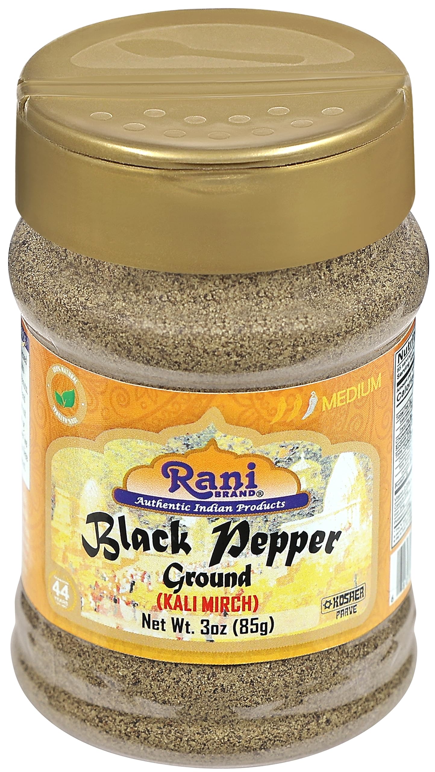 Rani Black Pepper Fine Powder 80 Mesh, 3oz (85g) PET Jar ~ Gluten Friendly, Non-GMO, All Natural | Kosher - Image 7