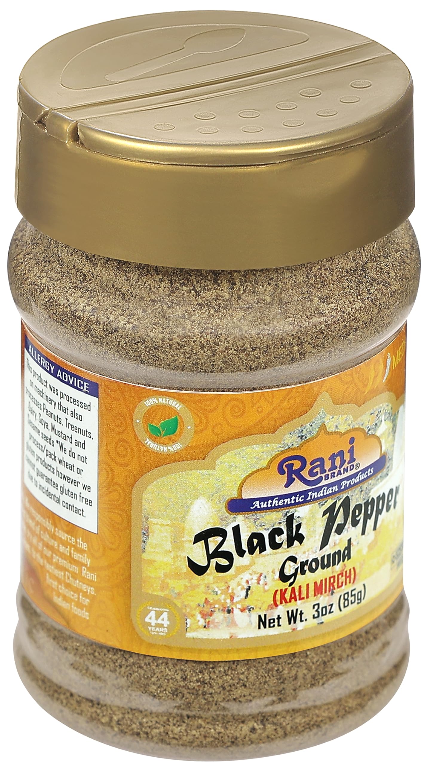 Rani Black Pepper Fine Powder 80 Mesh, 3oz (85g) PET Jar ~ Gluten Friendly, Non-GMO, All Natural | Kosher - Image 8