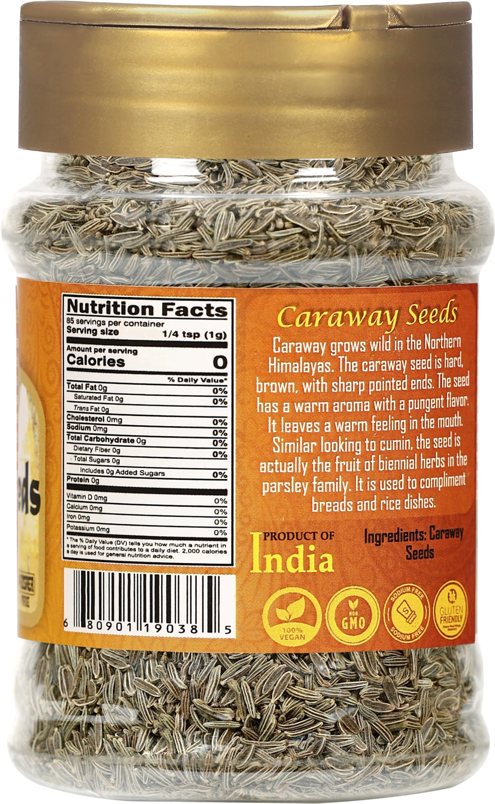 Rani Caraway Seeds (Siya Zeera) Spice 3oz (85g) Natural ~ Gluten Friendly | NON-GMO | Kosher | Vegan | Indian Origin - Image 6