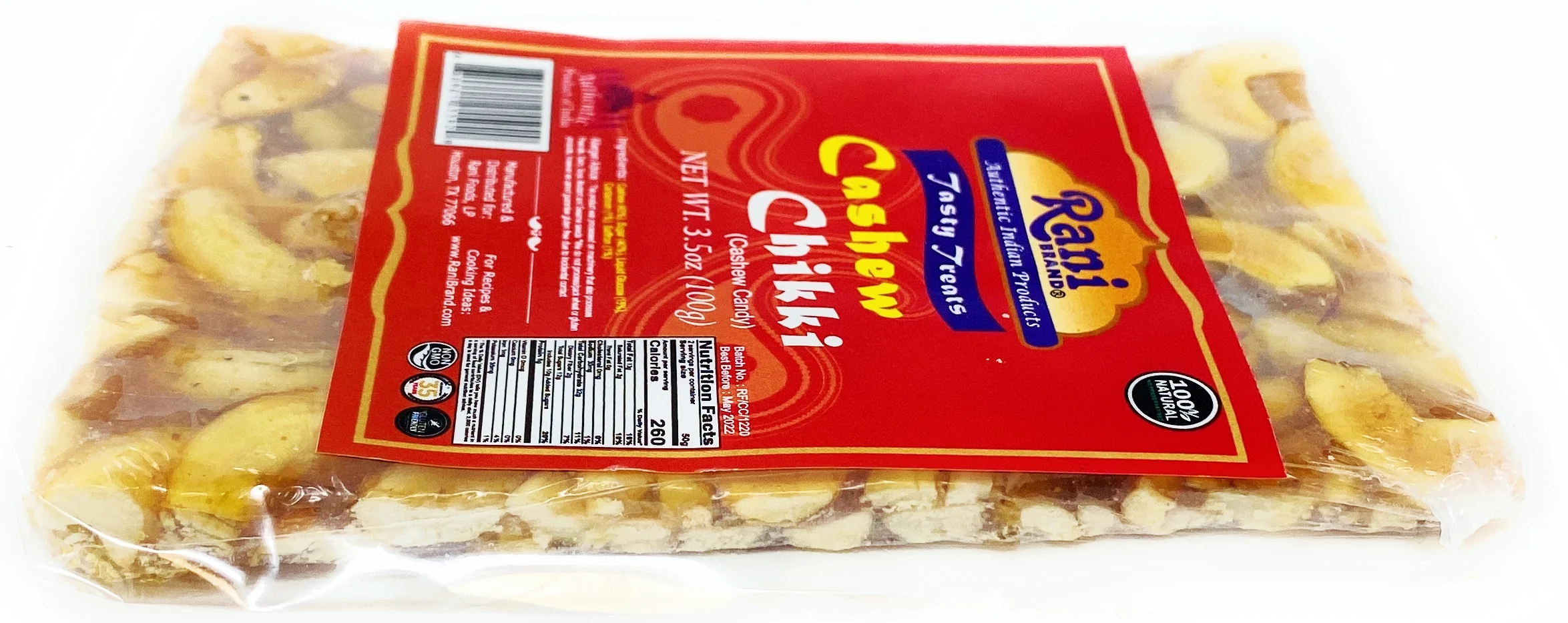 Rani Cashew Chikki (Indian Brittle Treat) {4 Available Packs} - Image 2