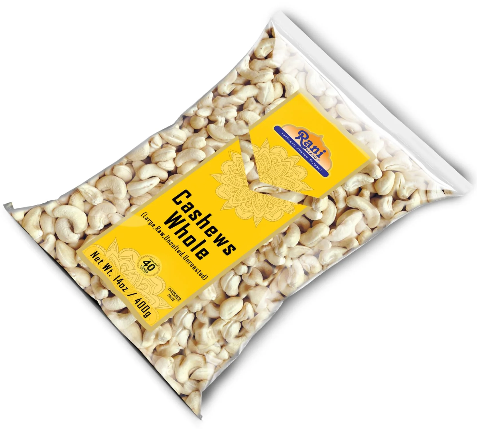 Rani Raw Cashews Whole (uncooked, unsalted) 14oz (400g) ~ All Natural, No Preservatives | Vegan | NON-GMO | Kosher | Gluten Friendly - Image 8