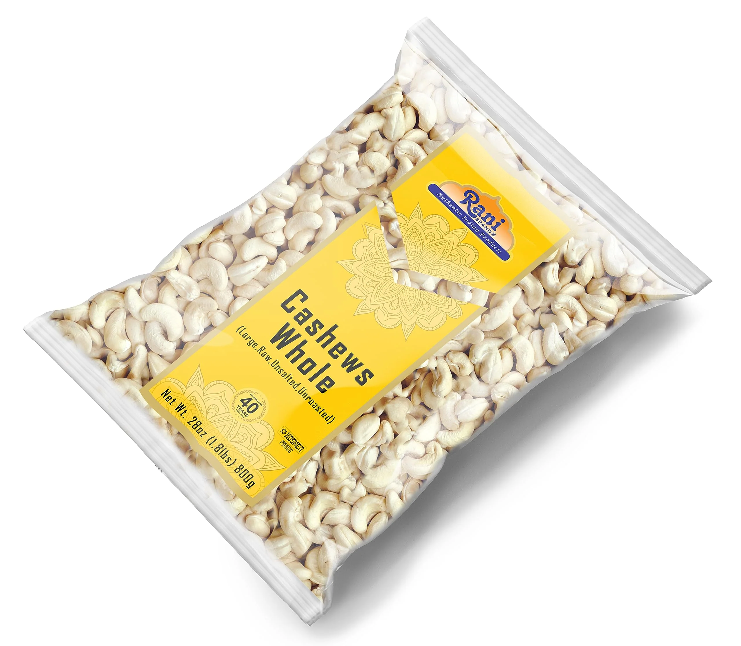 Rani Raw Cashews Whole (uncooked, unsalted) 28oz (800g) ~ All Natural, No Preservatives | Vegan | NON-GMO | Kosher | Gluten Friendly - Image 8