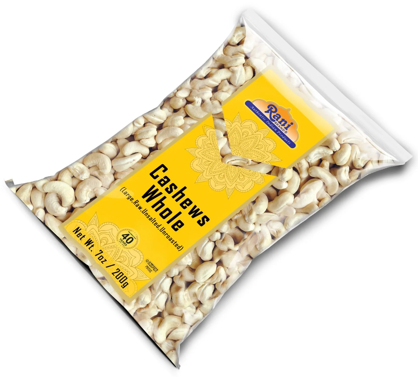 Rani Raw Cashews Whole (uncooked, unsalted) 7oz (200g) ~ All Natural, No Preservatives | Vegan | NON-GMO | Kosher | Gluten Friendly - Image 8